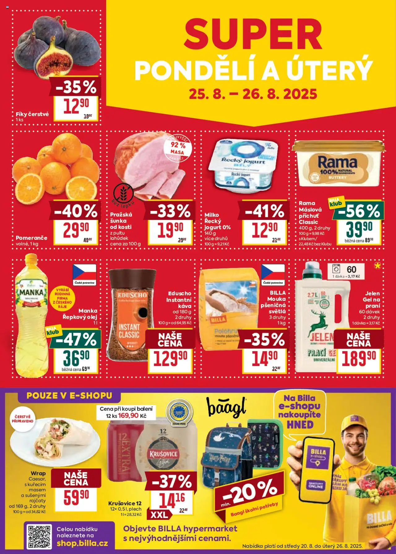 Billa Velký leták od 20.08.2025 | Strana: 27 | Produkty: Olej, Pivo, Mouka, Školní potřeby