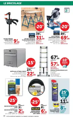 Super U - Prévisualisation de Super U - Le jardin à prix bas valide à partir de 17.02.2026 | Page: 26 | Produits: Boîte aux lettres, Pinces, Porte, Échelle télescopique