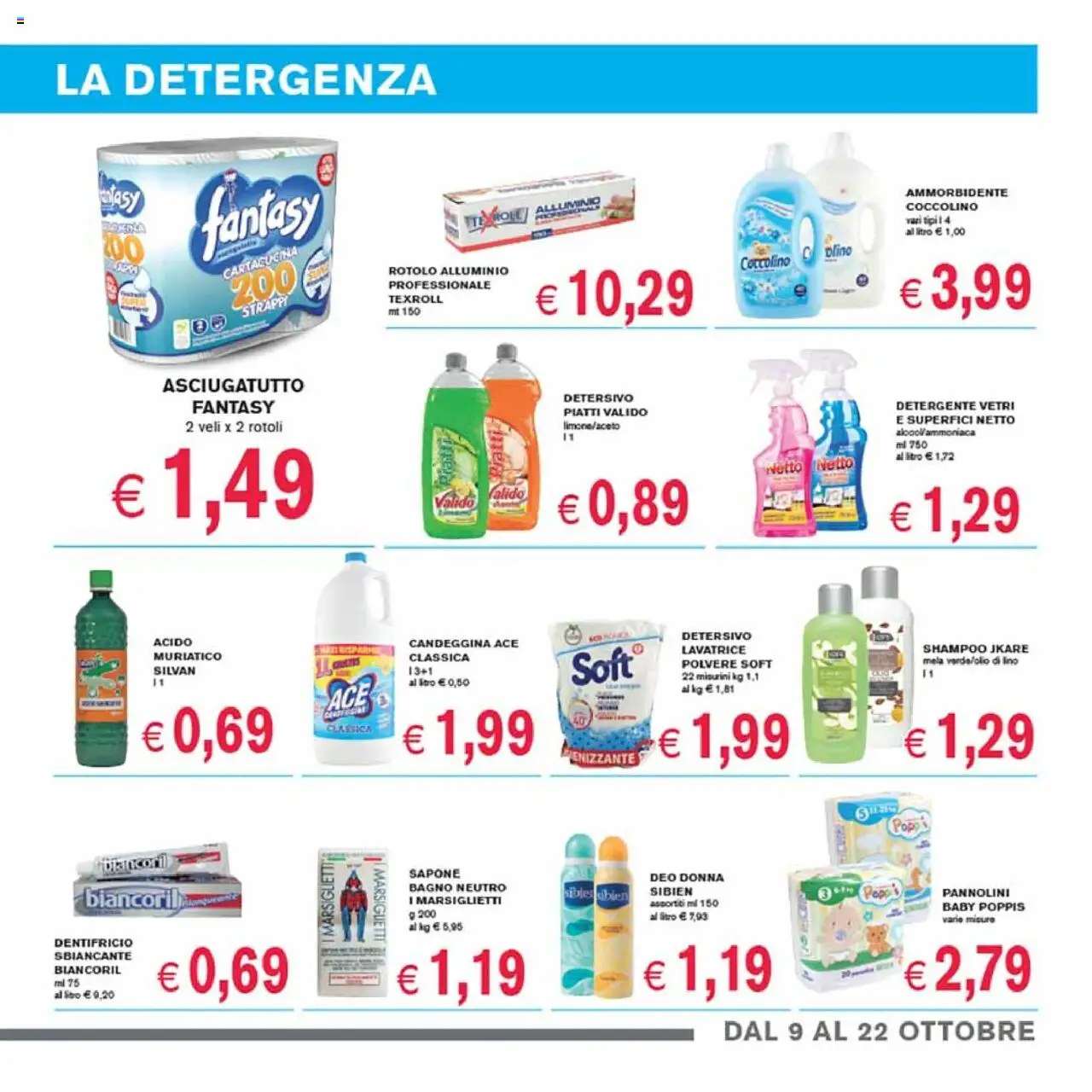 Volantino Coal del 09.10.2025 | Pagina: 11 | Prodotti: Sapone, Dentifricio, Asciugatutto, Bagno