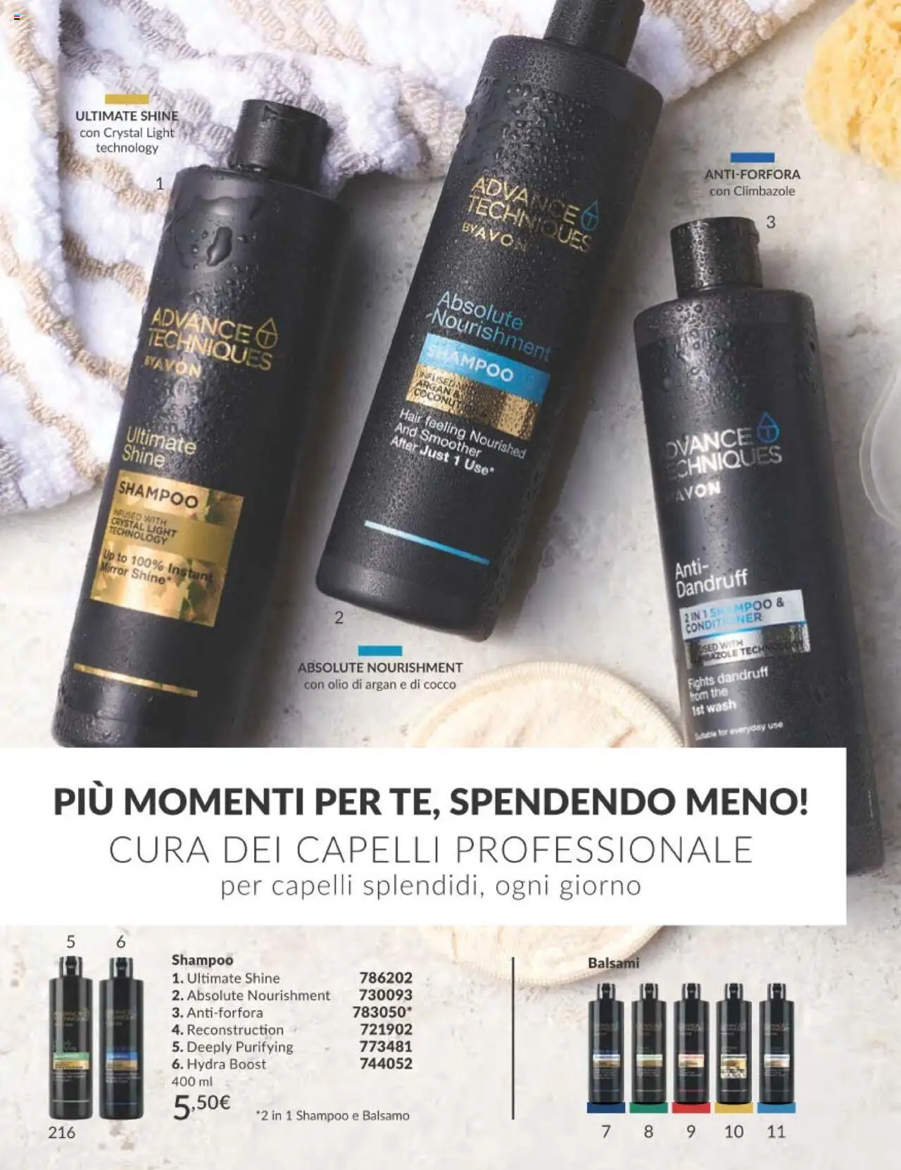 Volantino Avon del 01.10.2025 | Pagina: 216 | Prodotti: Balsamo, Olio, The, Cocco