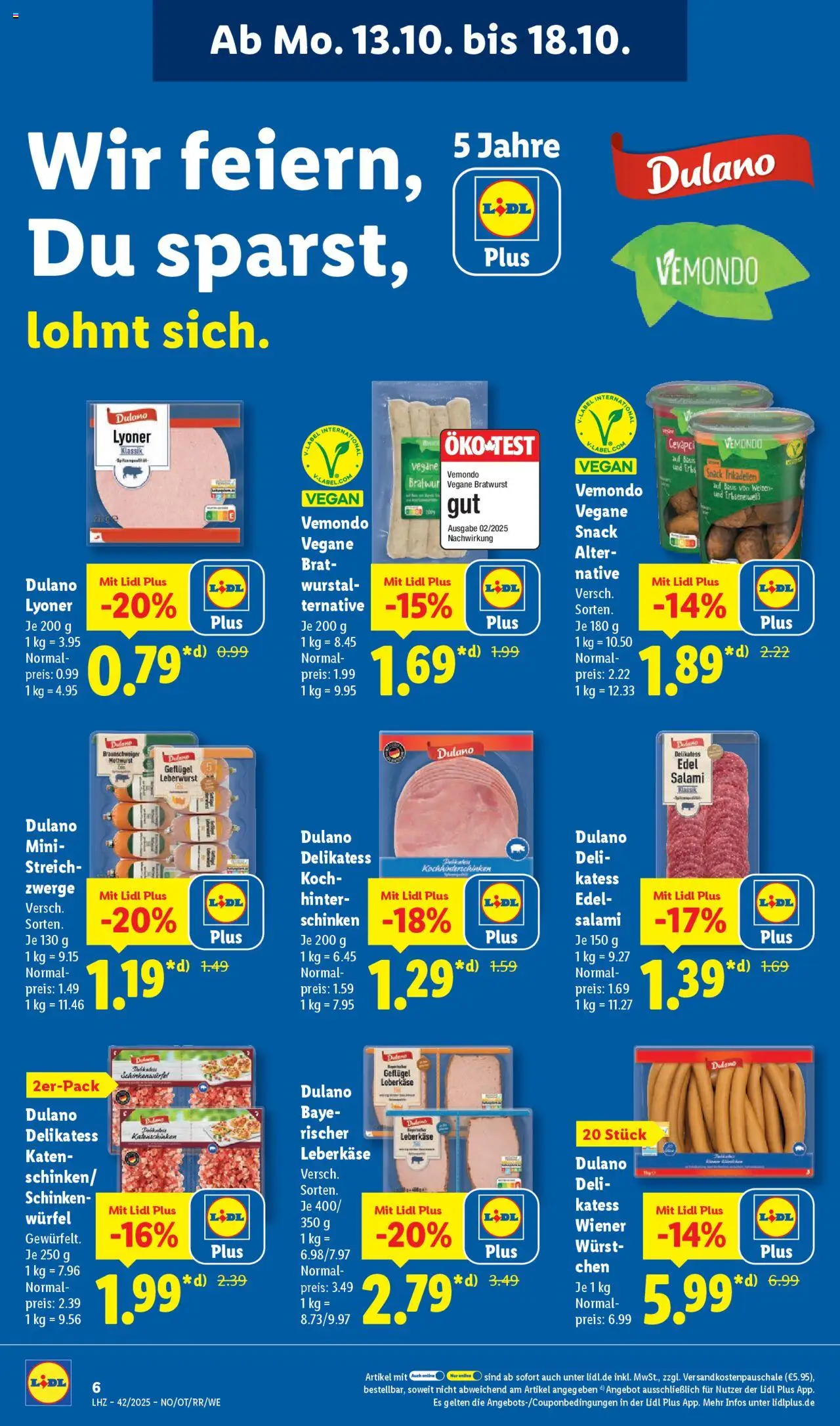 Lidl Prospekt Holzminden – gültig ab 13.10.2025 | Seite: 12 | Produkte: Wurst, Salami, Schinken, Leberkase