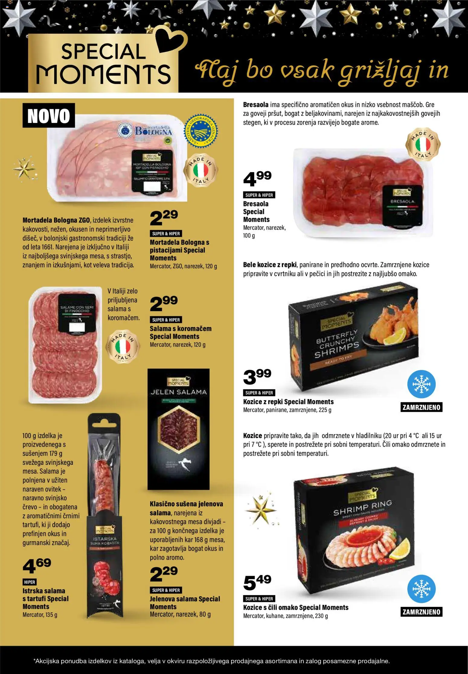Novi Mercator katalog ponudbe – veljaven od 03.12.2025 | Stran: 20 | Izdelki: Ovitek, Kozice, Salama, Cili