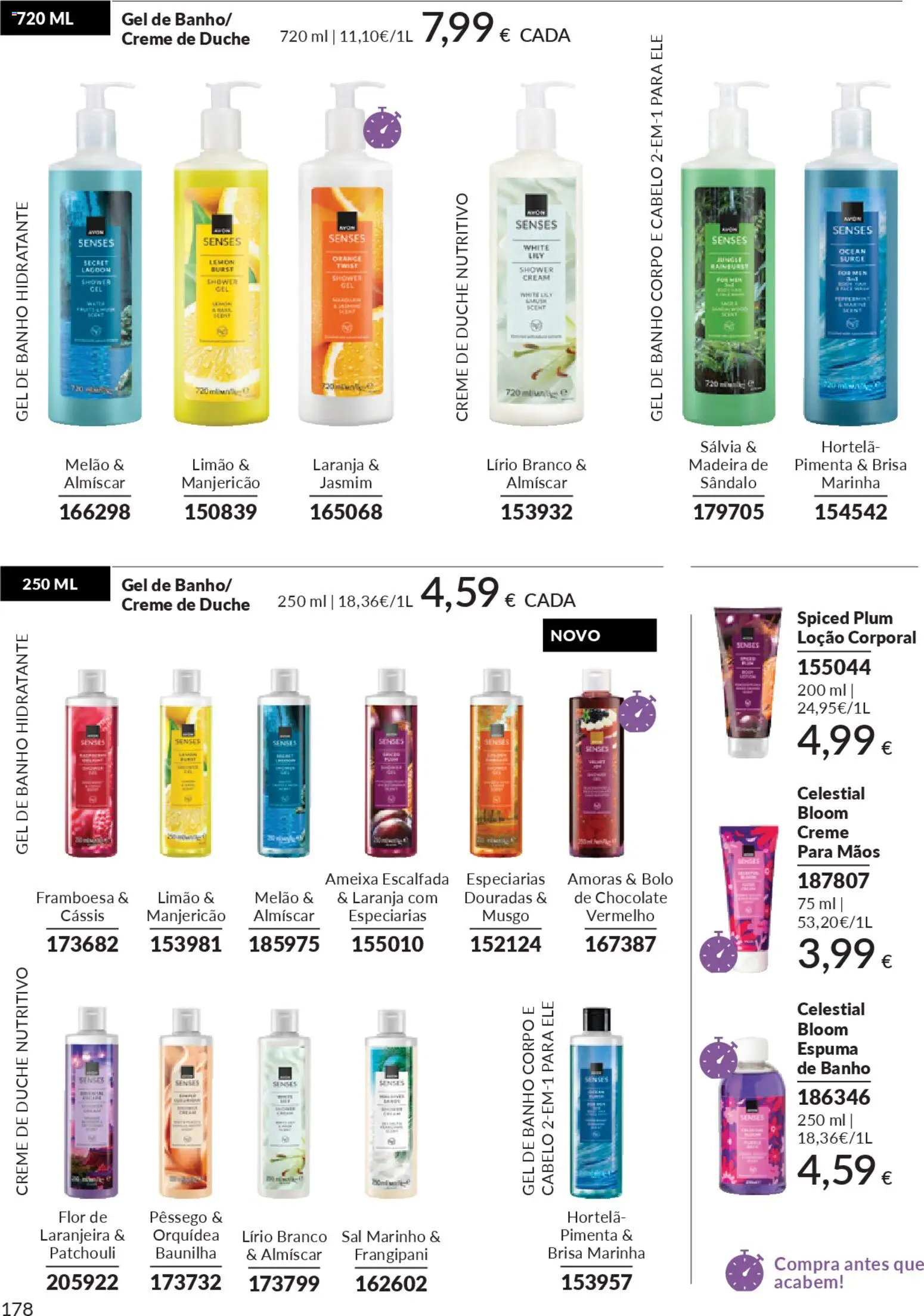 Catálogo Avon Campanha 1 │ válido de 01.01.2026 | Página: 178 | Produtos: Bolo, Creme para mãos, Melão, Amoras