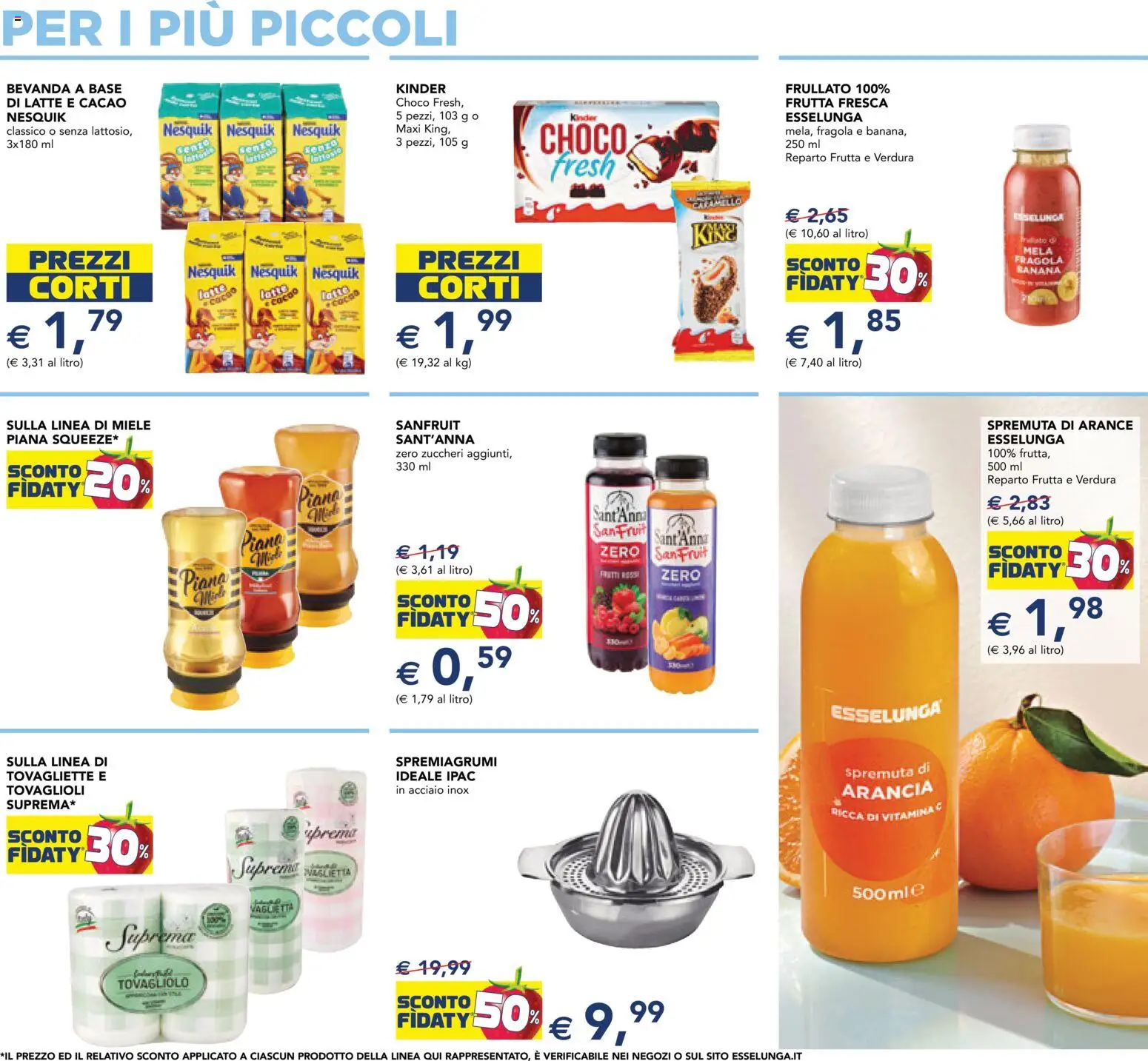Volantino Esselunga S del 15.01.2026 | Pagina: 13 | Prodotti: Latte, Maglietta, Arancia, Spremiagrumi