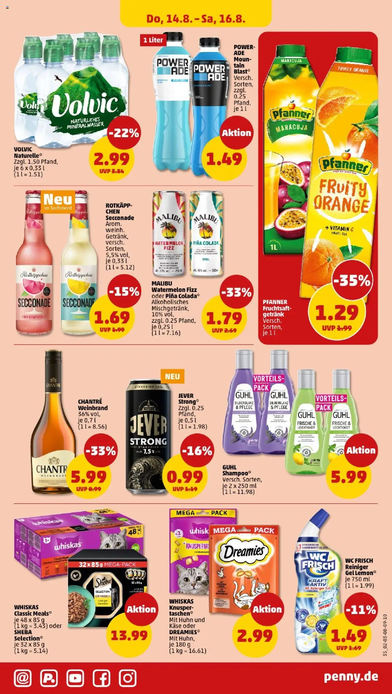 Penny - Nordrhein - Westfalen - gültig ab dem 11.08.2025 | Seite: 35 | Produkte: Shampoo, Grapefruit, Wc frisch, Rotkäppchen