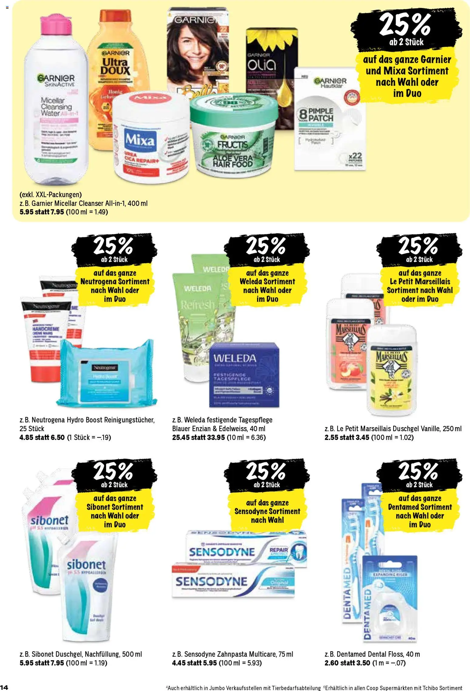 Coop Aktionen – gültig ab 26.02.2026 | Seite: 14 | Produkte: Duschgel, Zahnpasta, Shower Gel, Creme