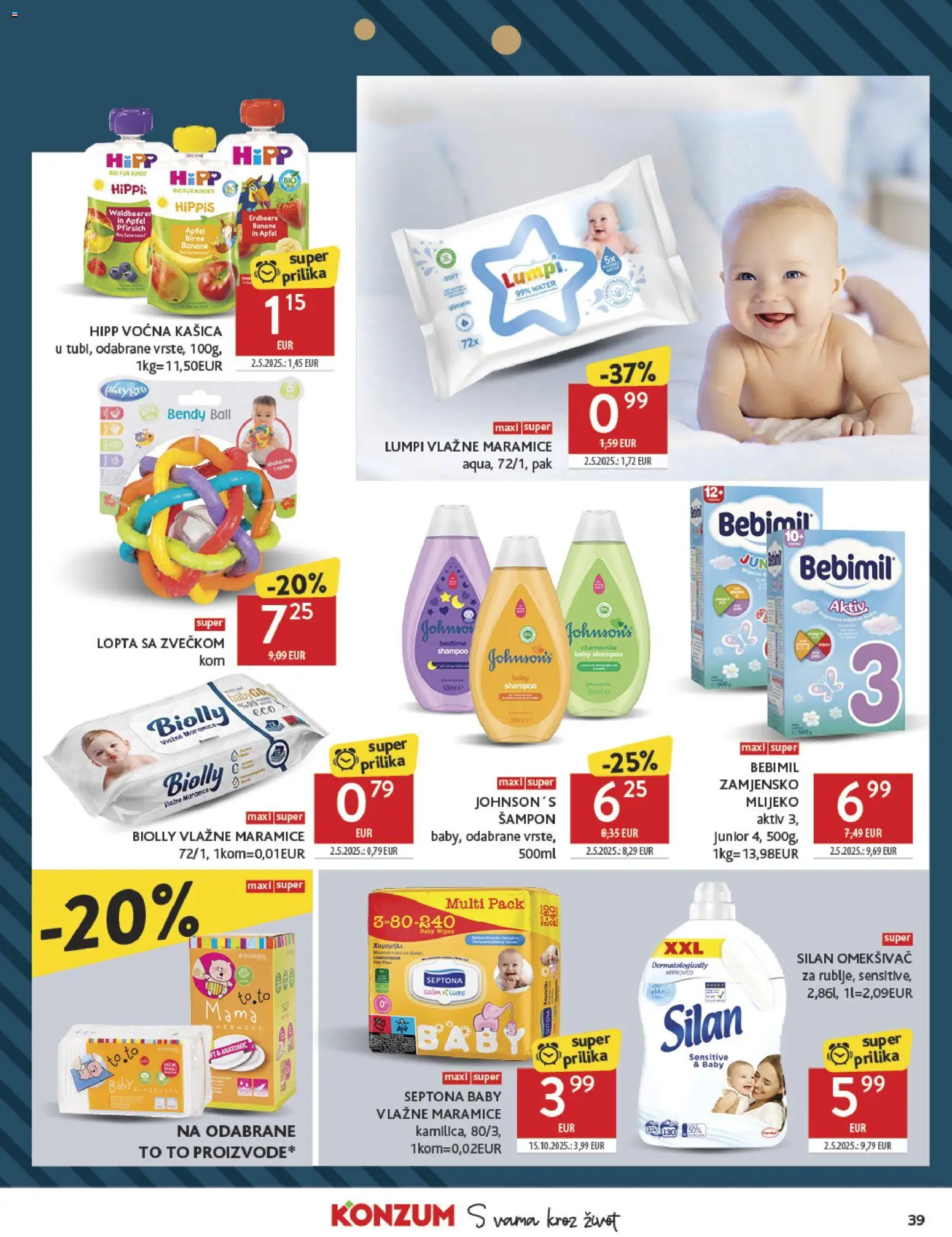 Konzum HR akciós ujság - amely érvényes a következő dátumtól: 26.11.2025 | Oldal: 39 | Termékek: Sampon