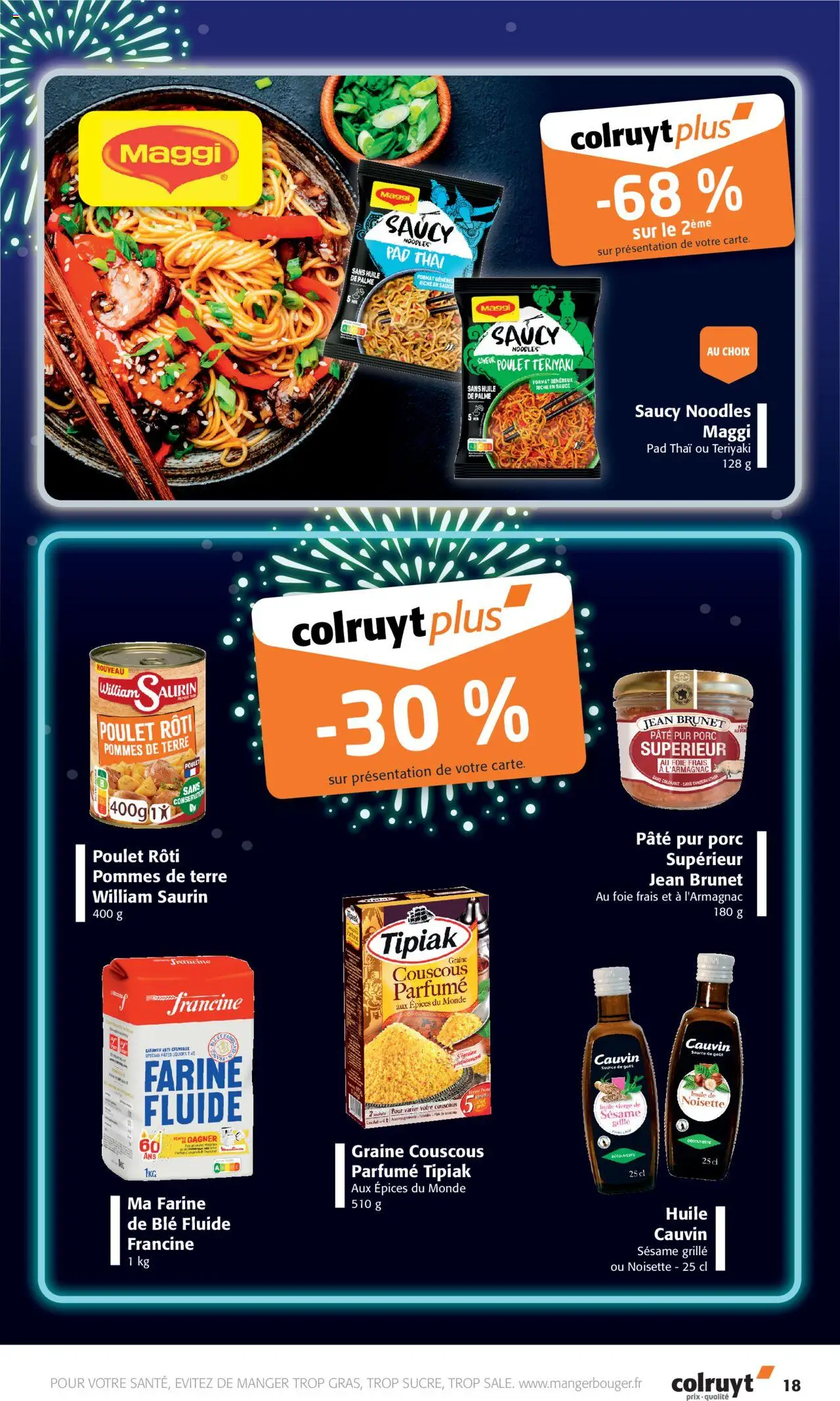 {H1} | Page: 18 | Produits: Farine, Couscous, Pommes, Pâtes