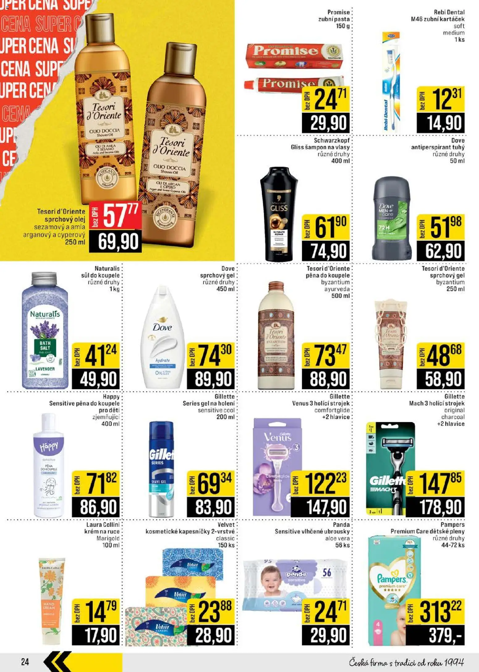 Jip leták - Cash & Carry od 10.12.2025 | Strana: 24 | Produkty: Krém na ruce, Ubrousky, Dove, Šampon