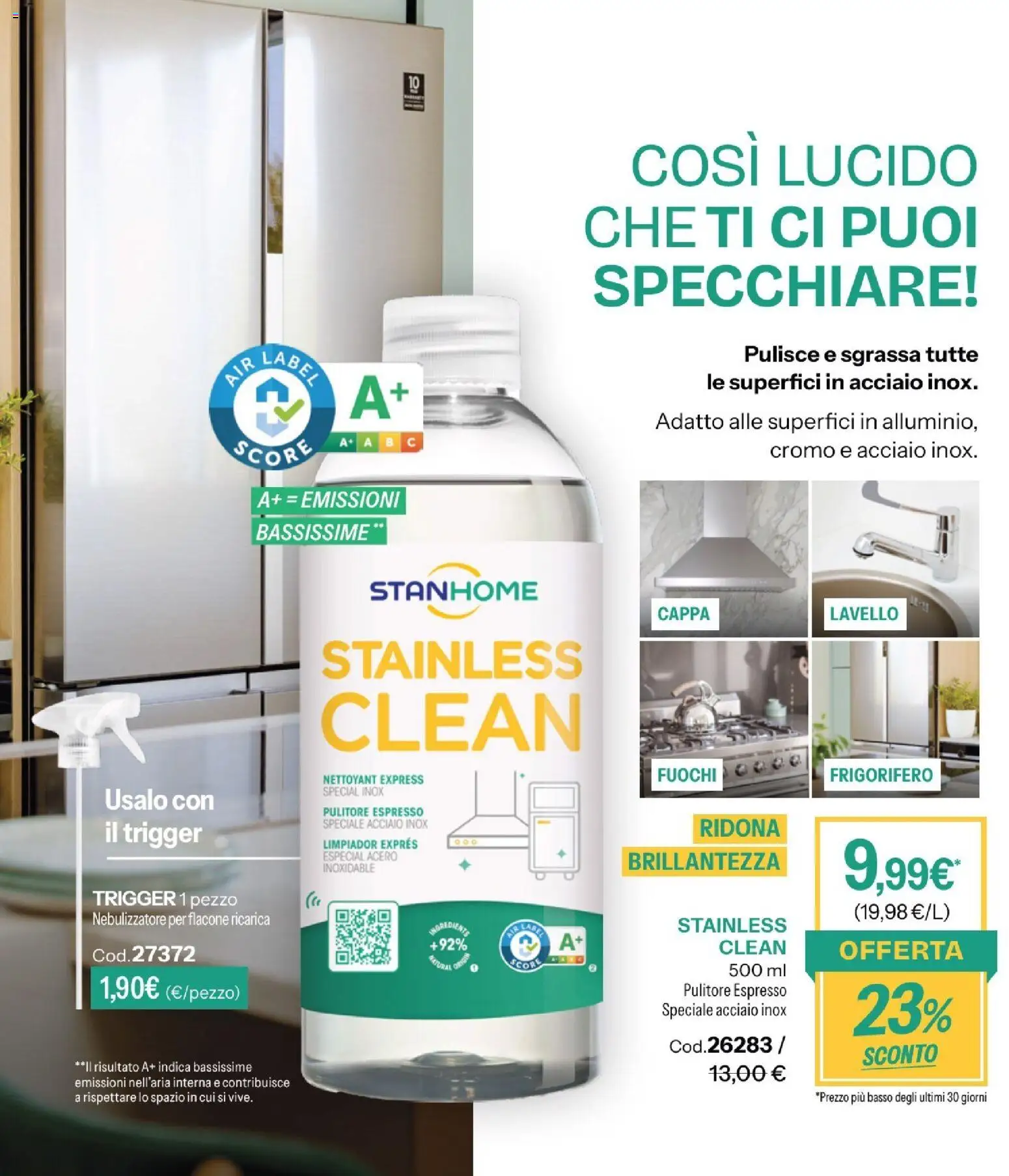Volantino Stanhome del 08.01.2026 | Pagina: 23 | Prodotti: Lavello, Nebulizzatore, Frigorifero