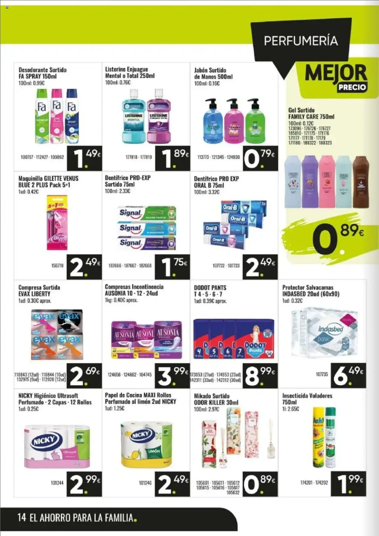 Family Cash folleto │ válido desde el 09.06.2025 | Página: 14 | Productos: Jabón, Desodorante, Cocina, Jabón líquido