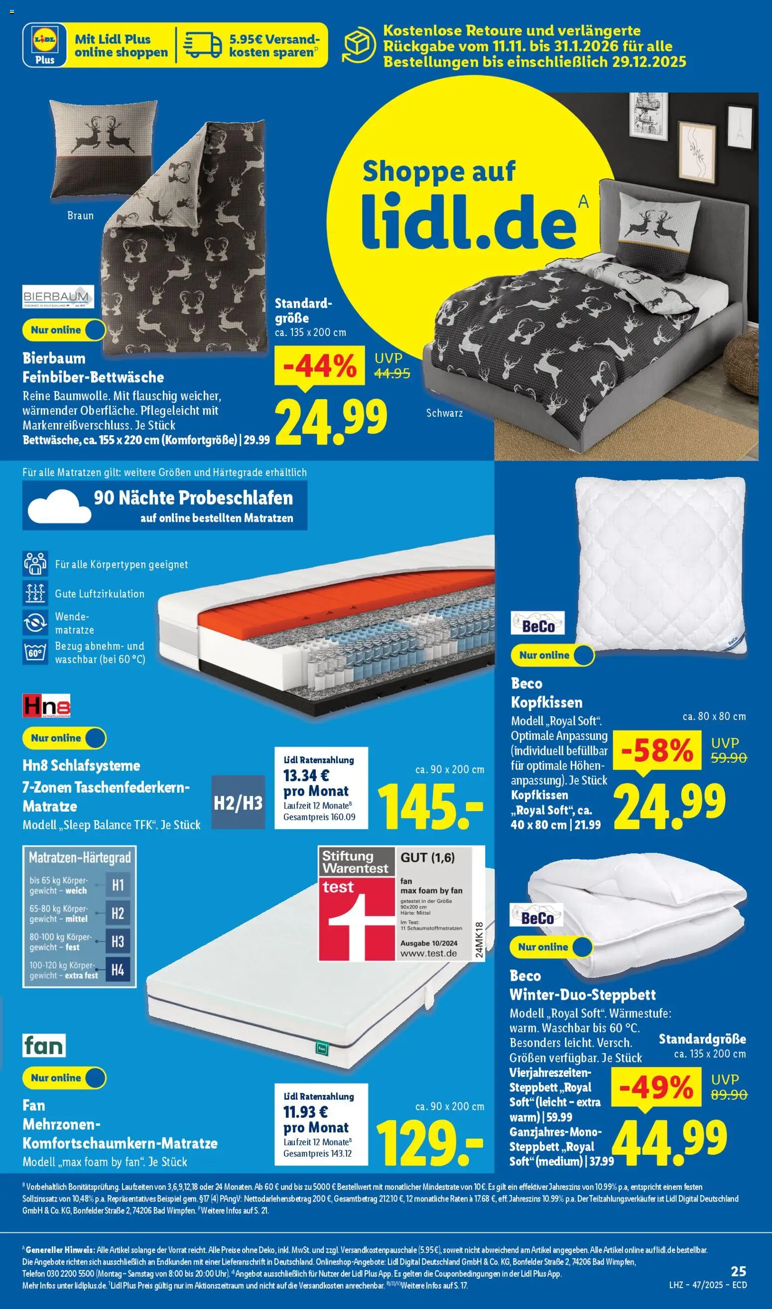 Lidl - Prospekt – gültig ab 17.11.2025 | Seite: 13 | Produkte: Gewicht, Bad, Kopfkissen, Telefon