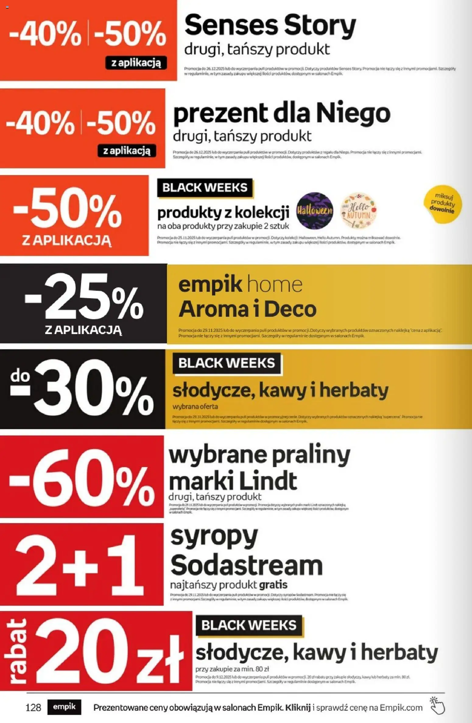 Empik Black Friday od 12.11.2025 | Strona: 128 | Produkty: Praliny, Sodastream