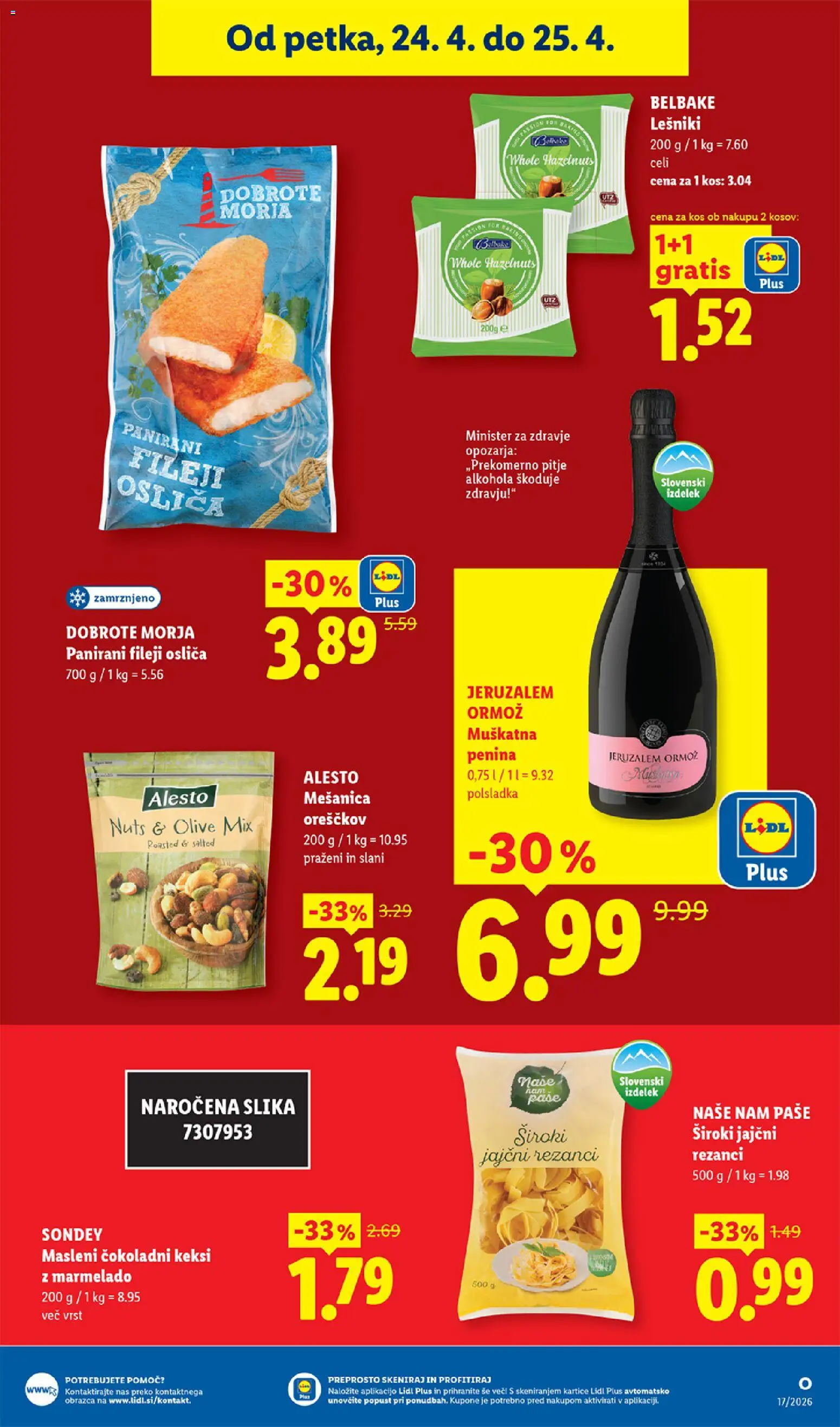Novi Lidl katalog ponudbe – veljaven od 23.04.2026 | Stran: 47 | Izdelki: Keksi, Kos, Penina, Olive