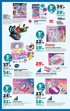 Hyper U - Prévisualisation de Hyper U - Prix bas de Noël valide à partir de 21.10.2025 | Page: 54 | Produits: Stylo, Miroir, Bijoux, Piles
