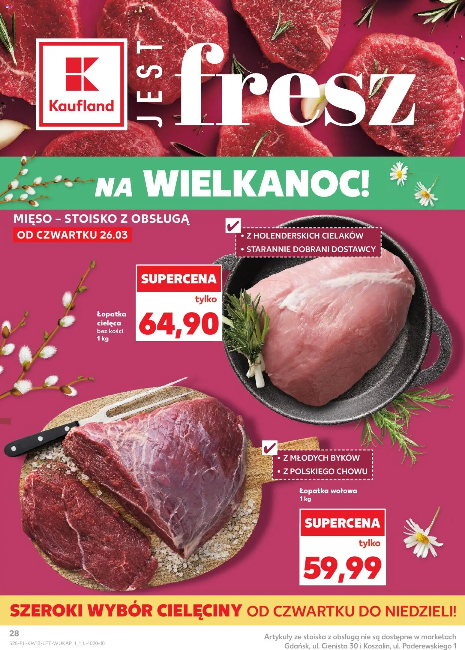Kaufland gazetka od 26.03.2026 | Strona: 28 | Produkty: Mięso