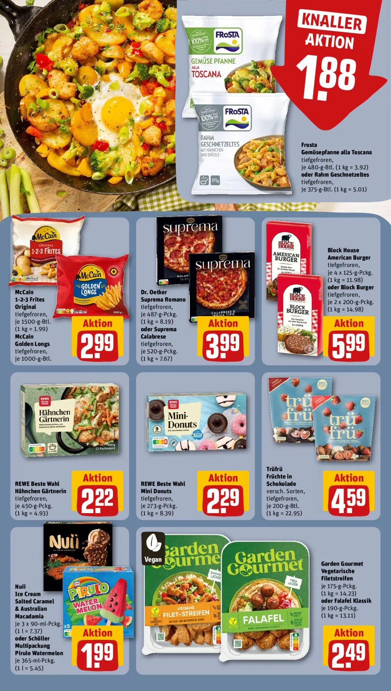 Rewe ihr Kaufpark Prospekt 	 - gültig ab dem 25.08.2025 | Seite: 12 | Produkte: Himbeeren, Schokolade, Frosta, Donuts