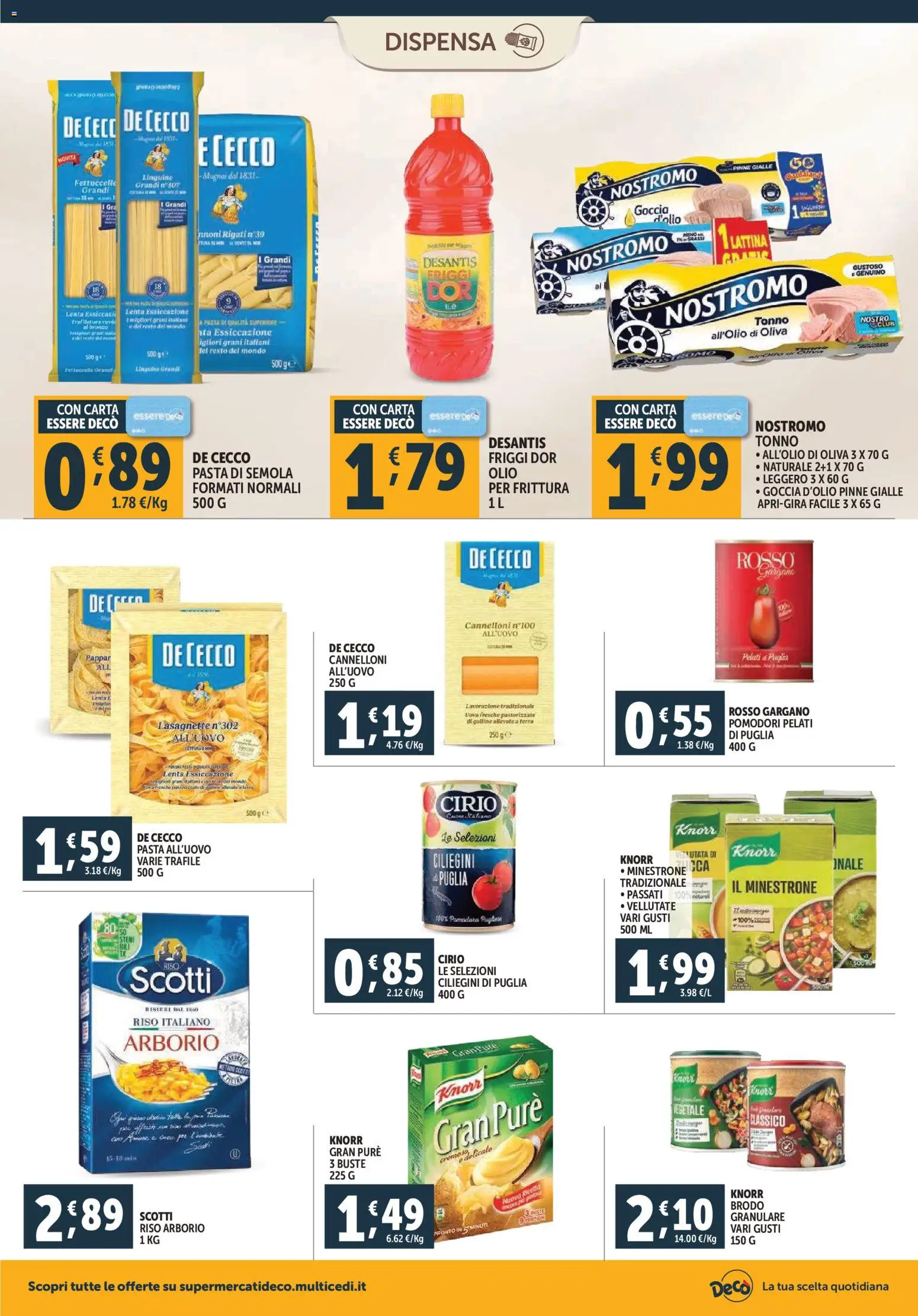 Volantino Decò del 20.11.2025 | Pagina: 12 | Prodotti: Pomodoro, Olio, Pinne, Terra