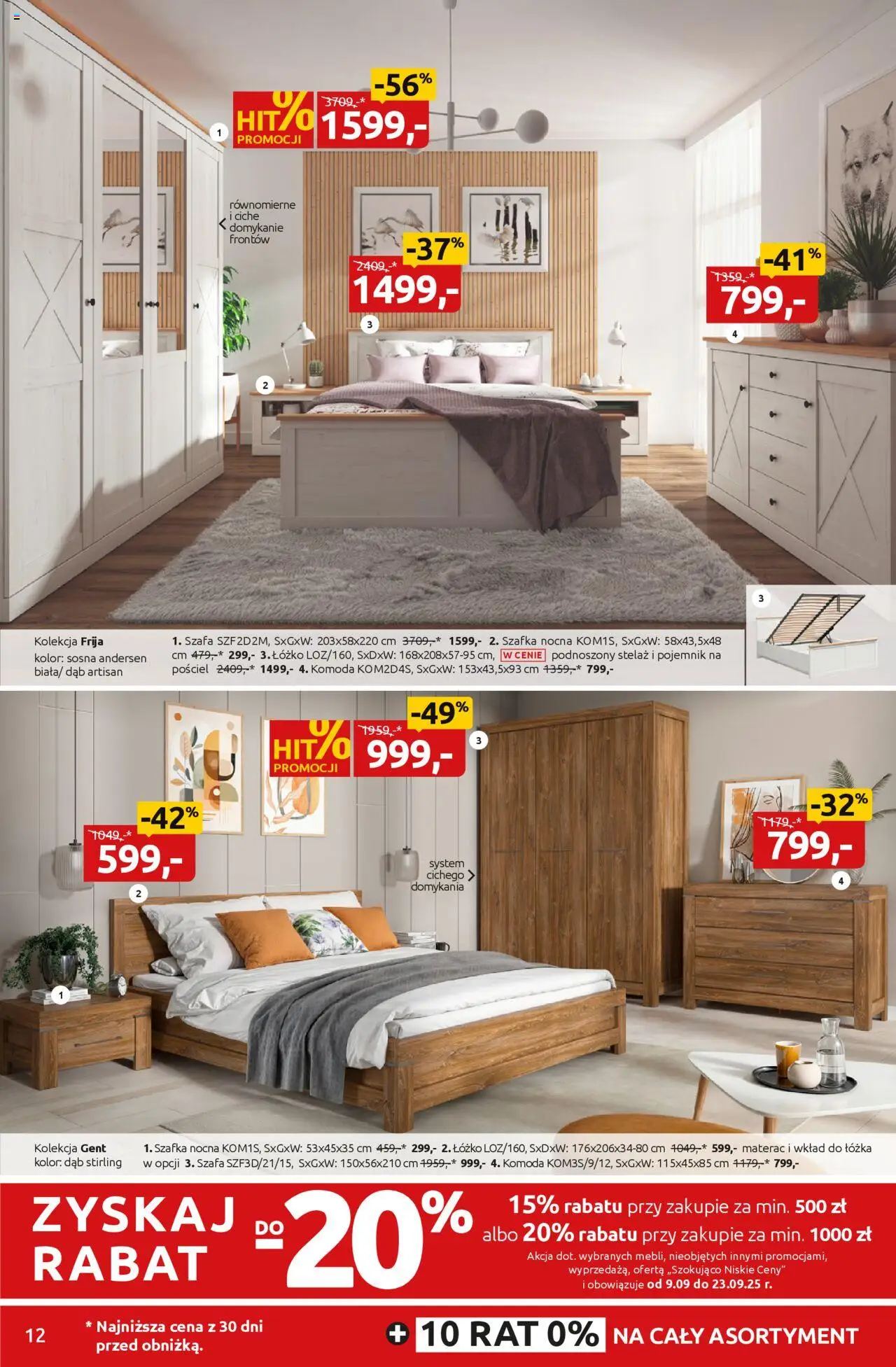 Black Red White promocje od 08.09.2025 | Strona: 12 | Produkty: Łóżko, Szafa, Komoda, Szafka nocna