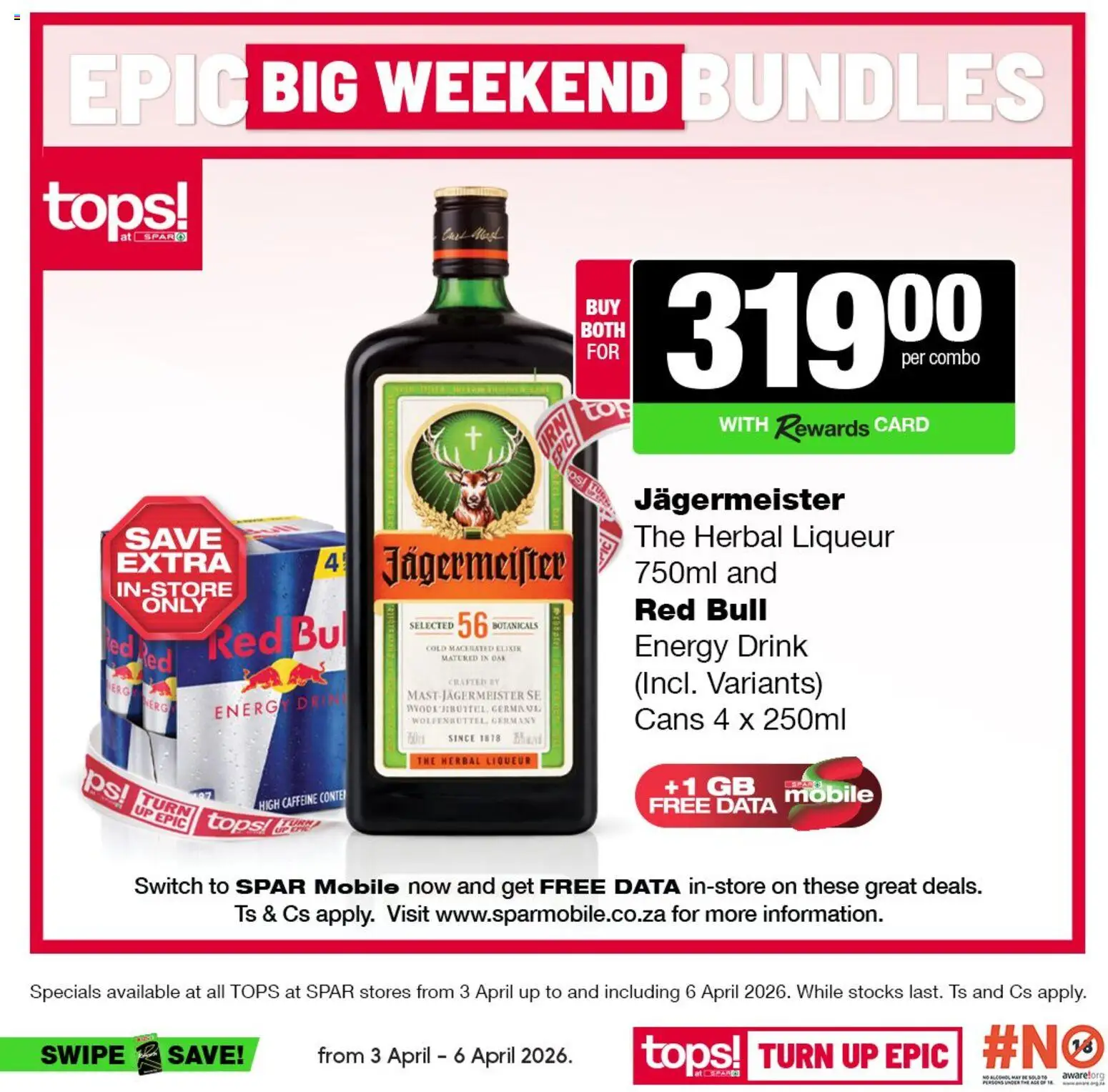New Tops at Spar catalogue – valid from 03.04.2026 | Page: 4 | Products: Data, Switch