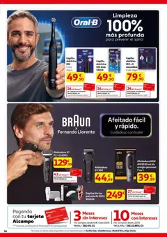 Vista previa Alcampo - HG Pio XII Unificado  válido desde el 23.10.2025 | Página: 56 | Productos: Cepillo, Afeitadora