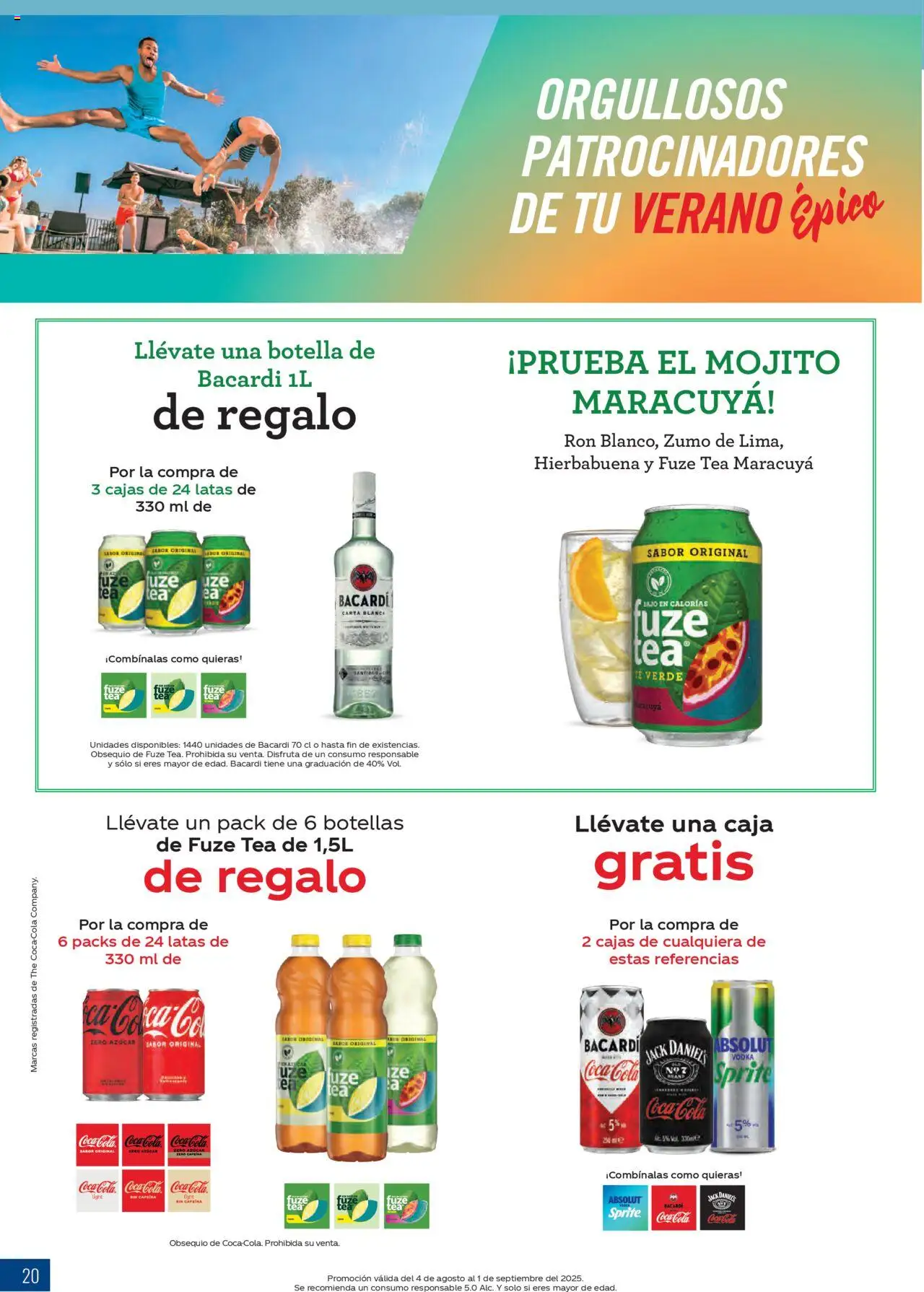Makro - Bebidas Especial Verano Canarias │ válido desde el 04.08.2025 | Página: 20 | Productos: Ron, Ροζ πιπέρι, Té, Πρίζες
