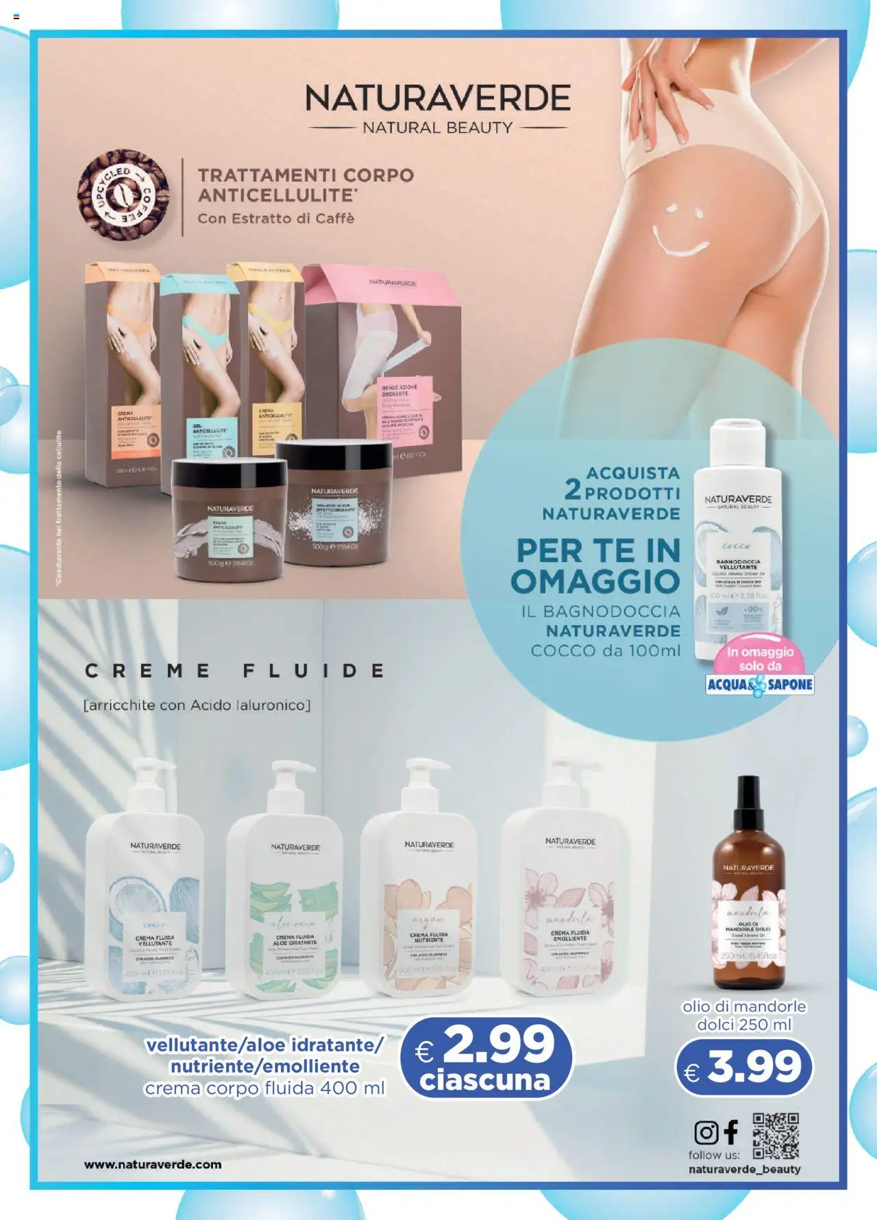 Volantino Acqua e Sapone del 10.08.2025 | Pagina: 9 | Prodotti: Crema, Caffè, Olio, Cocco