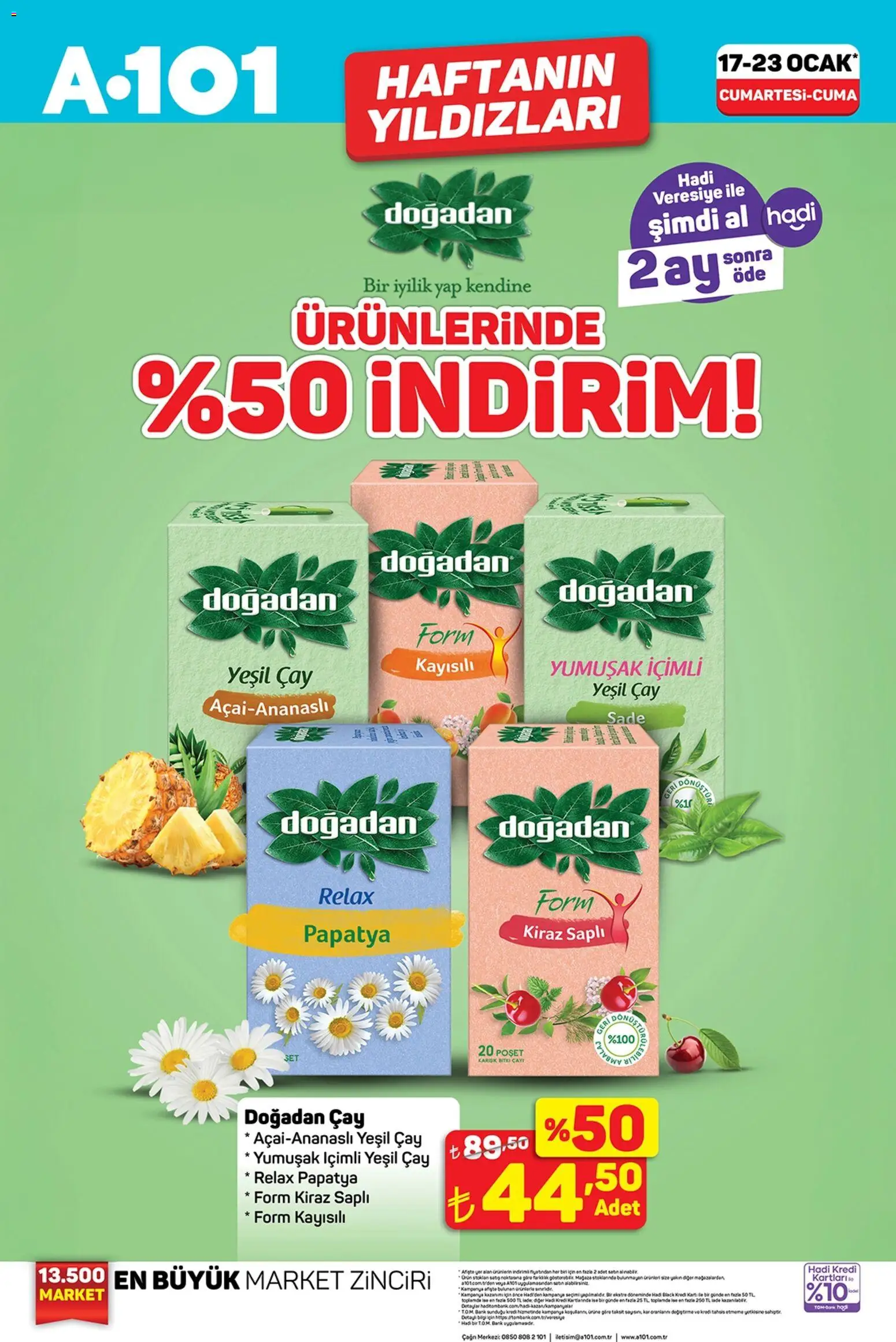A101 Katalog - 17.01.2026 tarihinden itibaren geçerlidir | Sayfa: 5 | Ürünler: Çay, Kiraz