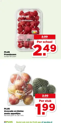PLUS Avocado en kleine zoete appeltjes, Net 650 gram en zak 1 kilo - Voorbeeld van een folder van Plus, geldig van 29.10.2025 | Pagina: 25