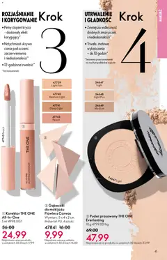 Pogląd oferty "Oriflame Katalog 6 2026" - ważna od 15.04.2026 | Strona: 41 | Produkty: Gąbeczki do makijażu, Makijaż, Korektor, Puder