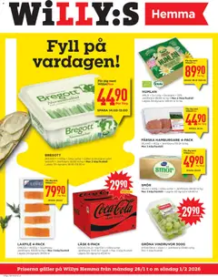 Willys - erbjudanden - Förhandsvisning av reklamblad från butik Willys aktuell från 26.01.2026