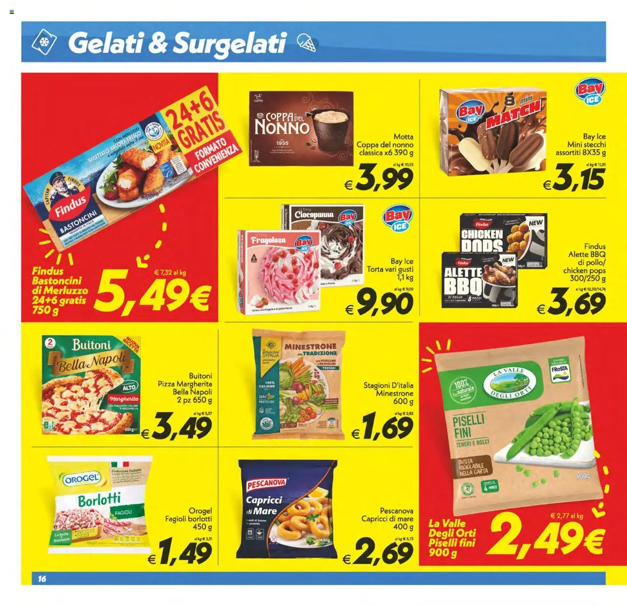 Volantino SuperConveniente del 03.10.2025 | Pagina: 16 | Prodotti: Pizza, Pomodori, Piselli, Fagiolini