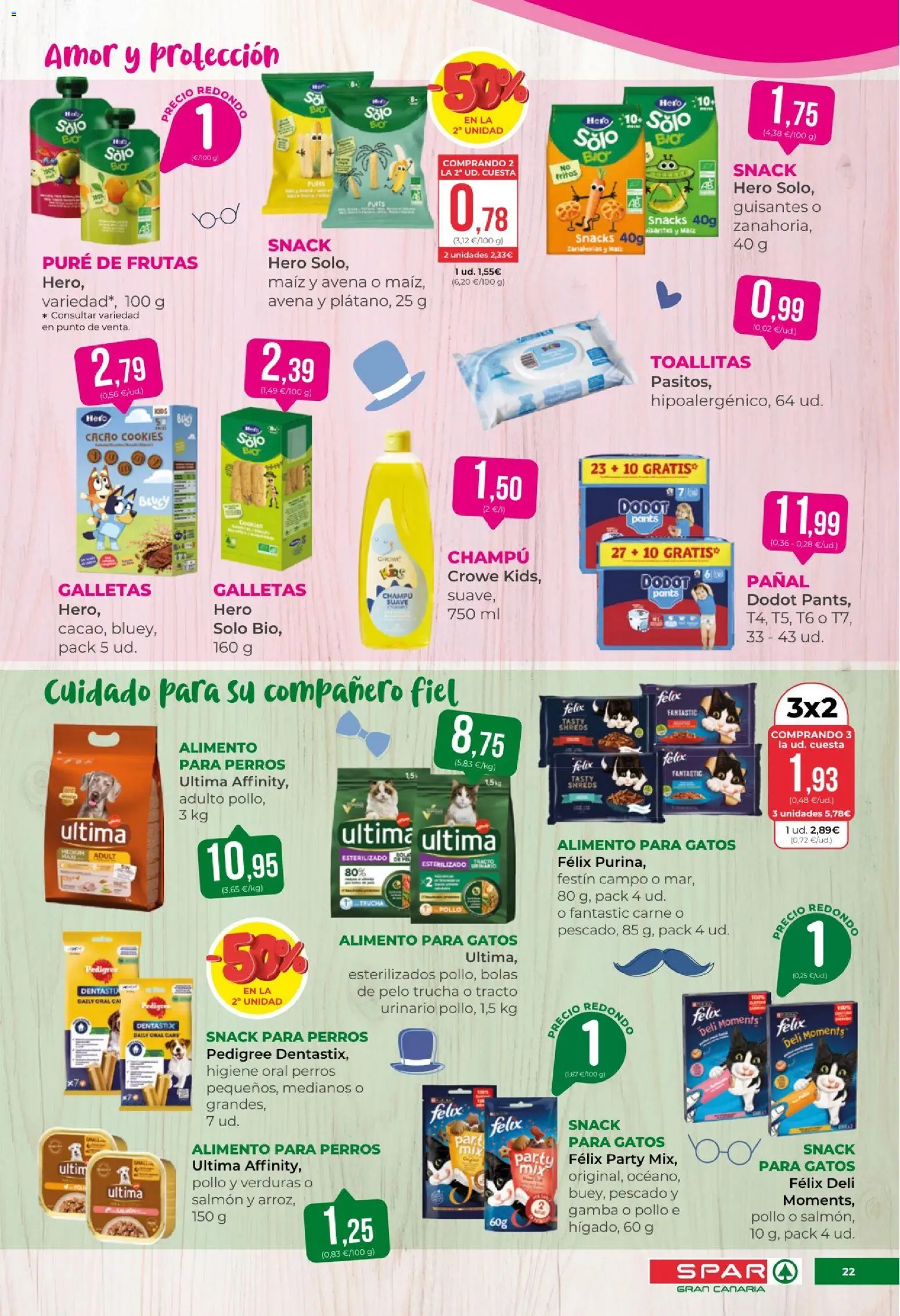 Spar folleto │ válido desde el 06.03.2026 | Página: 22 | Productos: Champú, Pescado, Galletas, Gamba