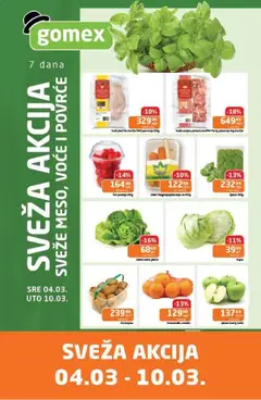 Gomex katalog Sveža akcija - pregled Gomex kataloga - važi od 04.03.2026