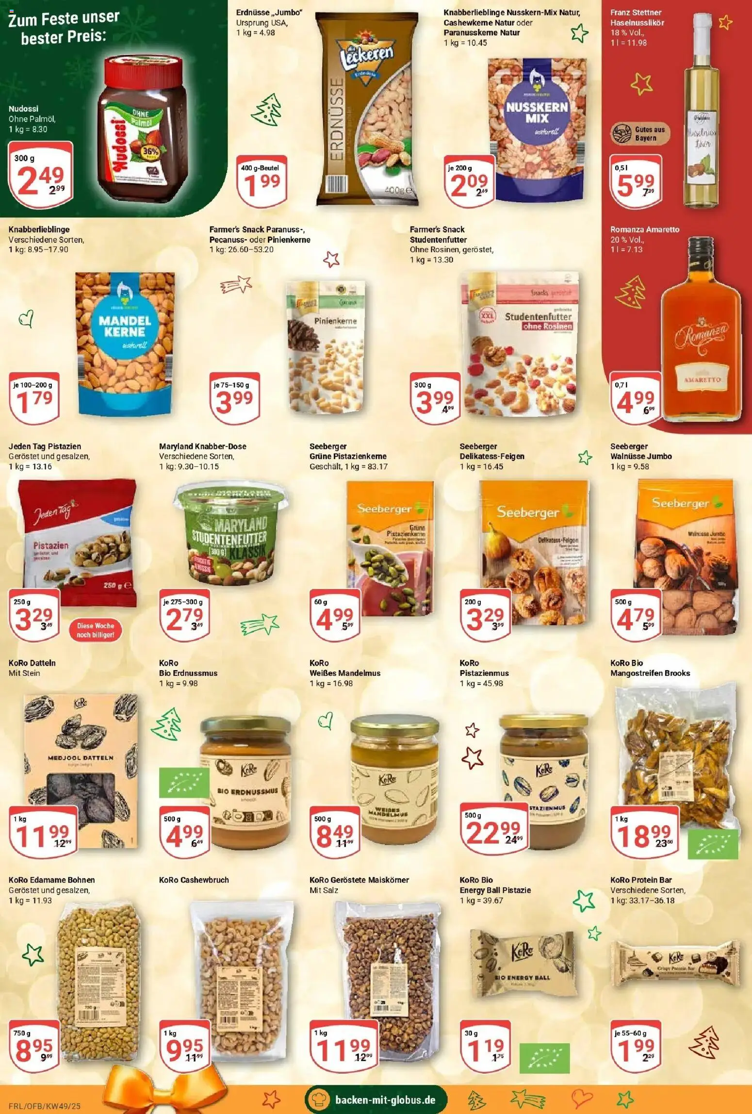 Globus prospekt Freilassing	 – gültig ab 01.12.2025 | Seite: 17 | Produkte: Erdnüsse, Walnüsse, Pistazien, Salz