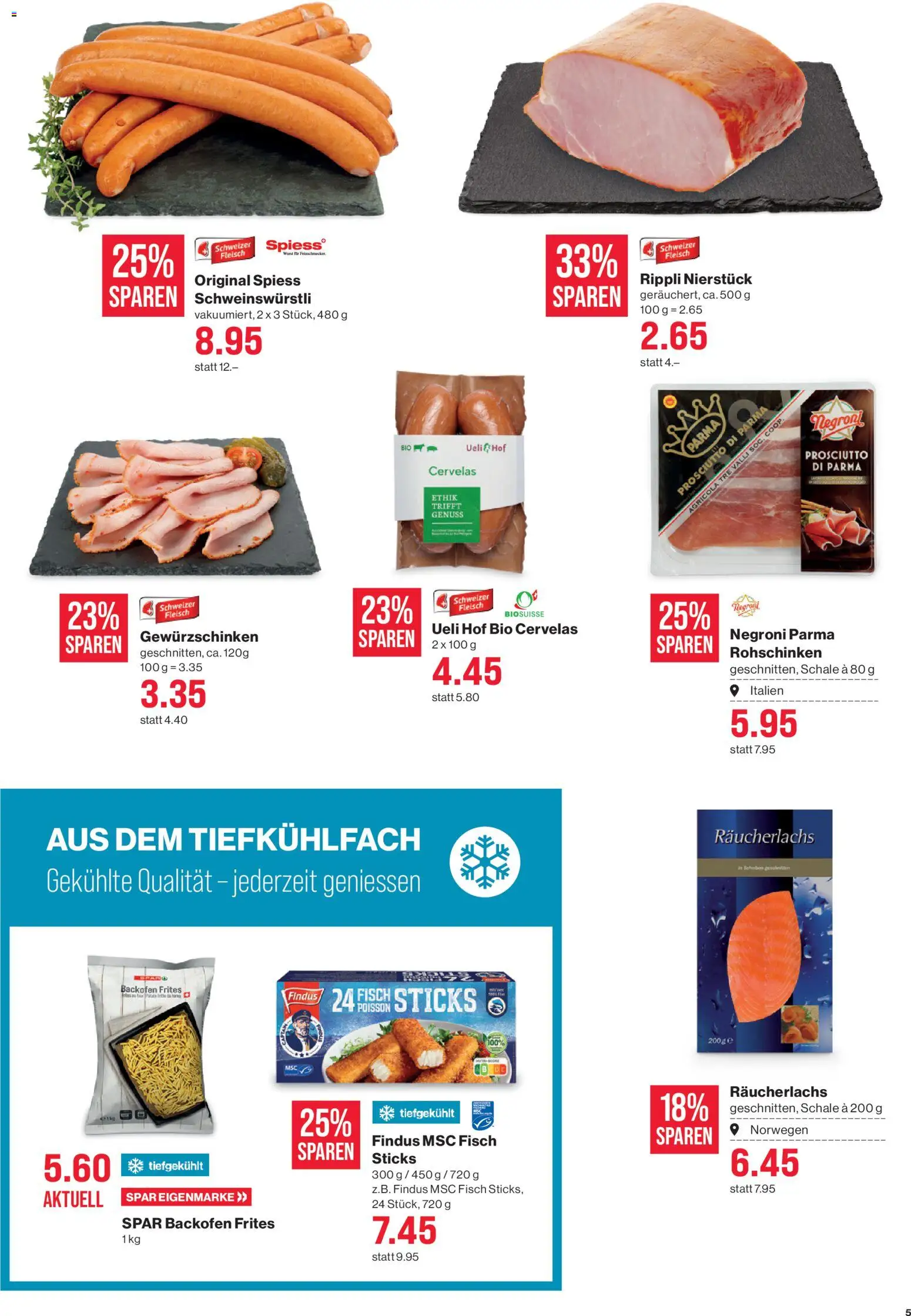 SPAR - Black Friday – gültig ab 27.11.2025 | Seite: 5 | Produkte: Räucherlachs, Fisch, Backofen, Wurst