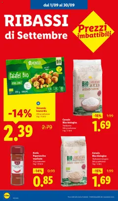 Volantino Lidl del 28.08.2025 | Pagina: 8 | Prodotti: Riso, Ceci, Peperoncino, Macinato