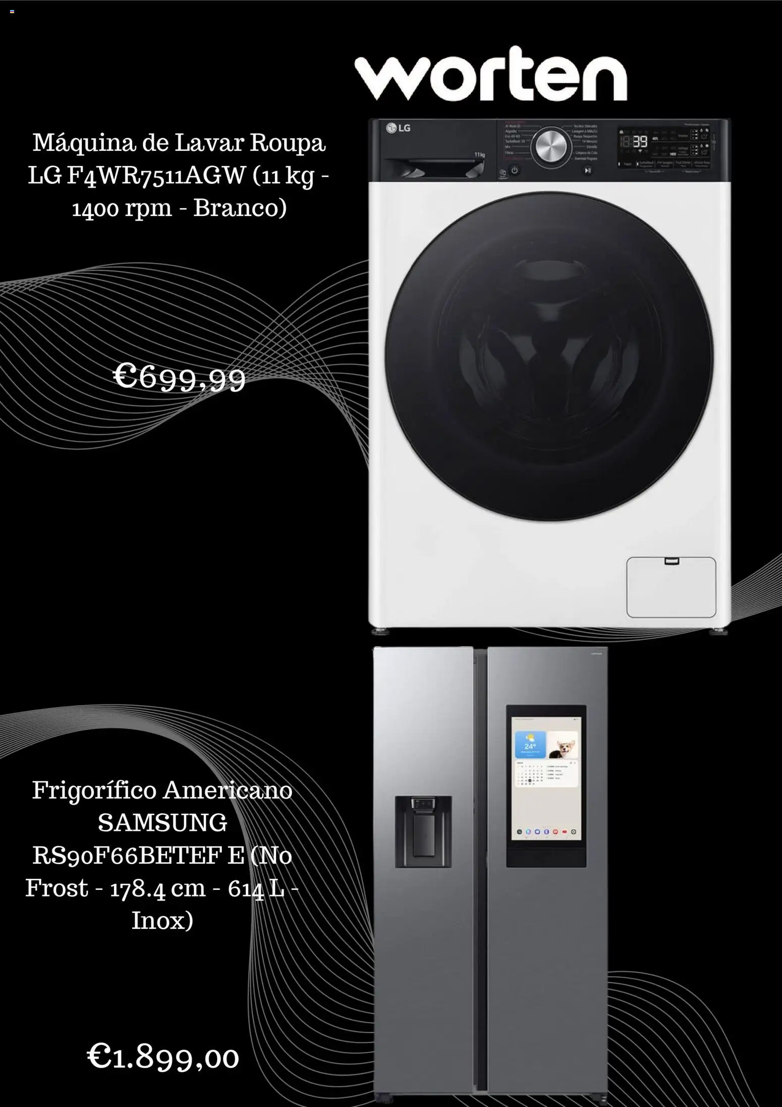 Worten Black Friday │ válido de 11.11.2025 | Página: 3 | Produtos: Frigorífico, Máquina de lavar