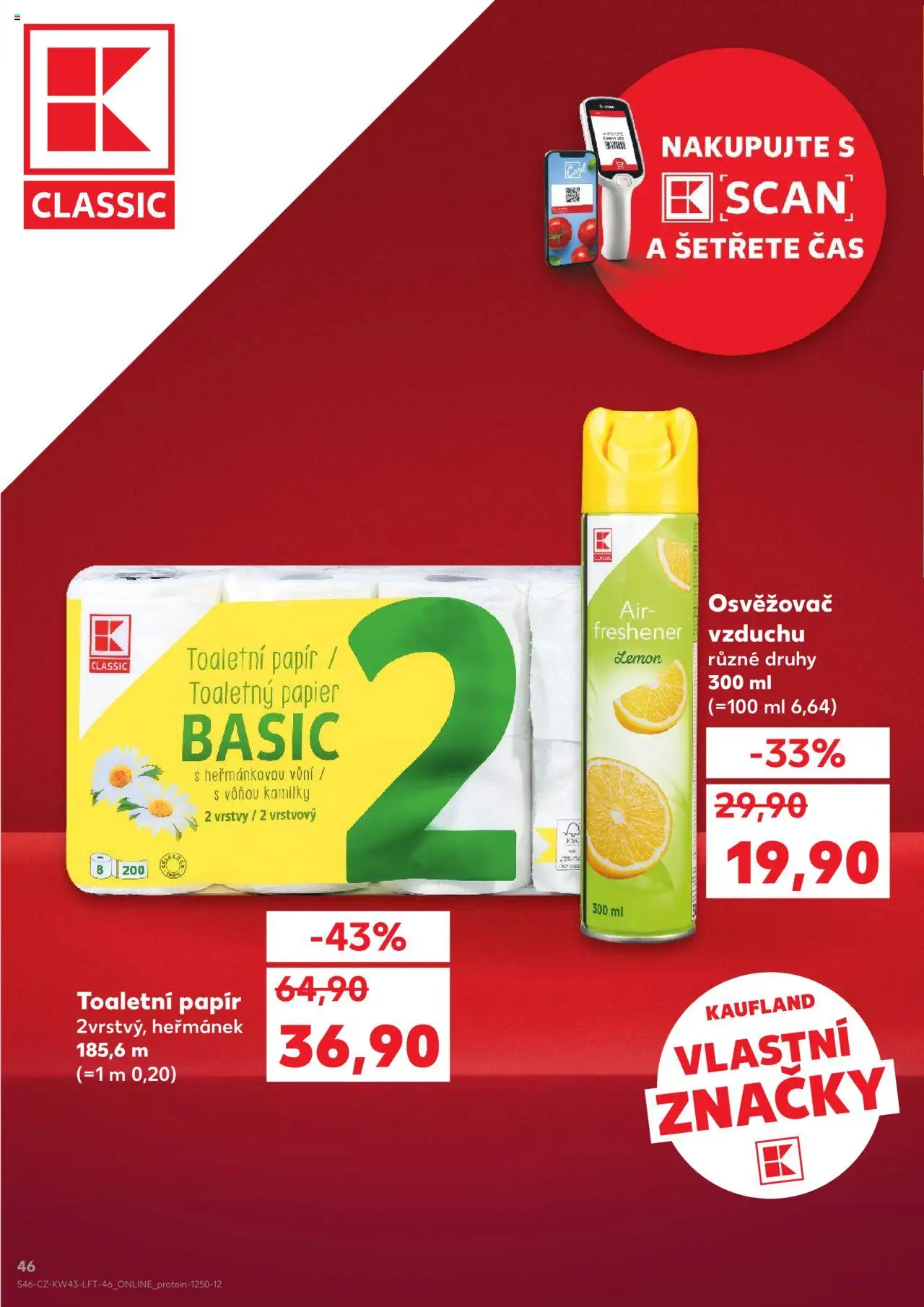 Kaufland leták - Chomutov od 22.10.2025 | Strana: 46 | Produkty: Toaletní papír, Osvěžovač vzduchu