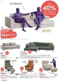 Pfister Aktionen ab 21.10.2025 gültig | Seite: 4 | Produkte: Hocker, Kissen, Sessel, Ecksofa