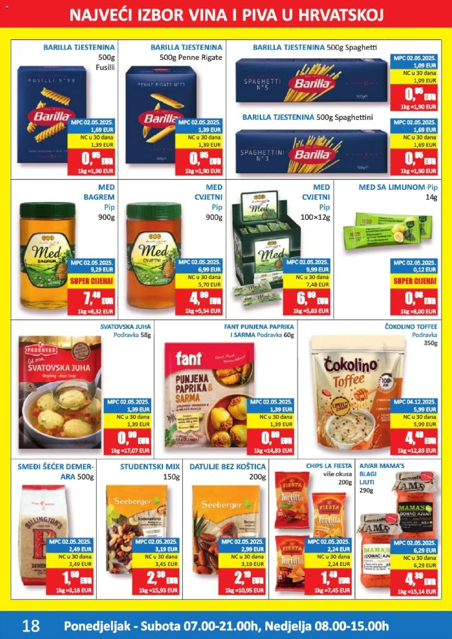 Vrutak katalog | vrijedi od 15.12.2025 | Stranica: 18 | Proizvodi: Paprika, Juha, Šećer, Barilla
