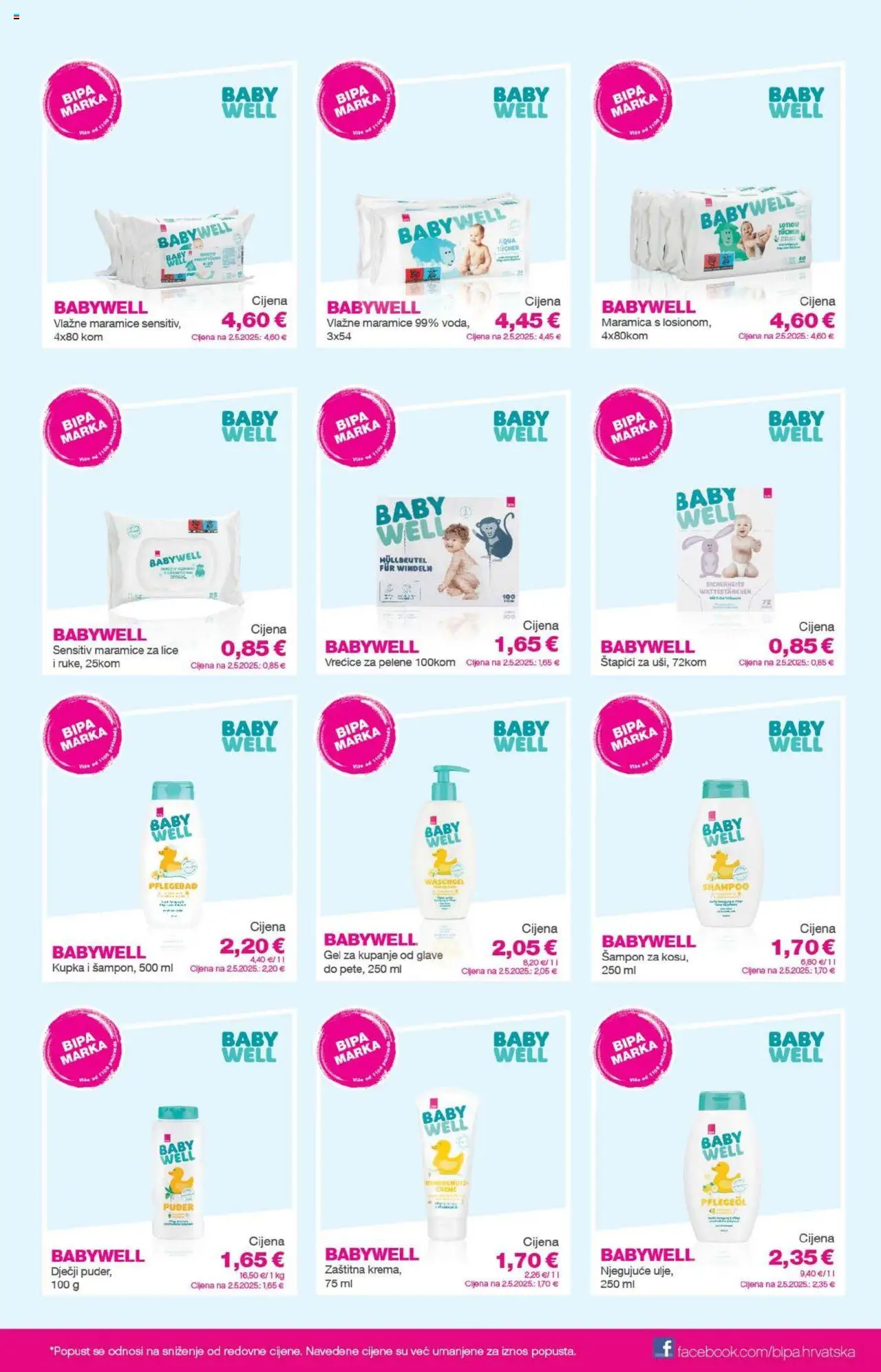 Bipa katalog | vrijedi od 02.10.2025 | Stranica: 15 | Proizvodi: Pelene, Kupka, Vlažne maramice, Štapići