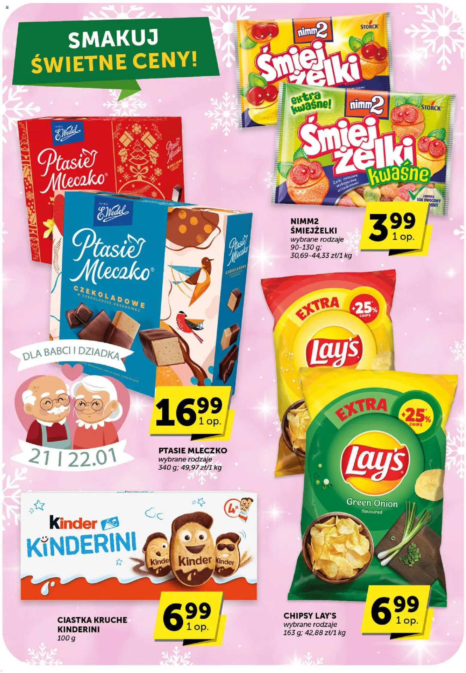 ABC Gazetka - Minimarket od 22.01.2026 | Strona: 12 | Produkty: Chipsy, Ciastka kruche, Żelki, Ciastka