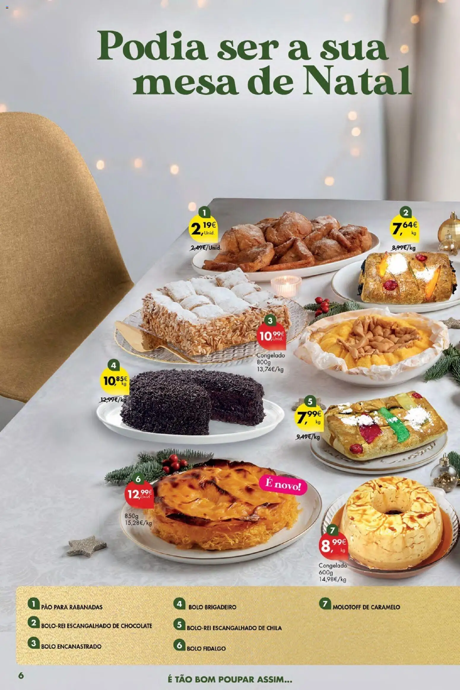 Pingo Doce Poupe Esta Semana Açores │ válido de 18.12.2025 | Página: 6 | Produtos: Bolo, Mesa, Pão, Chocolate