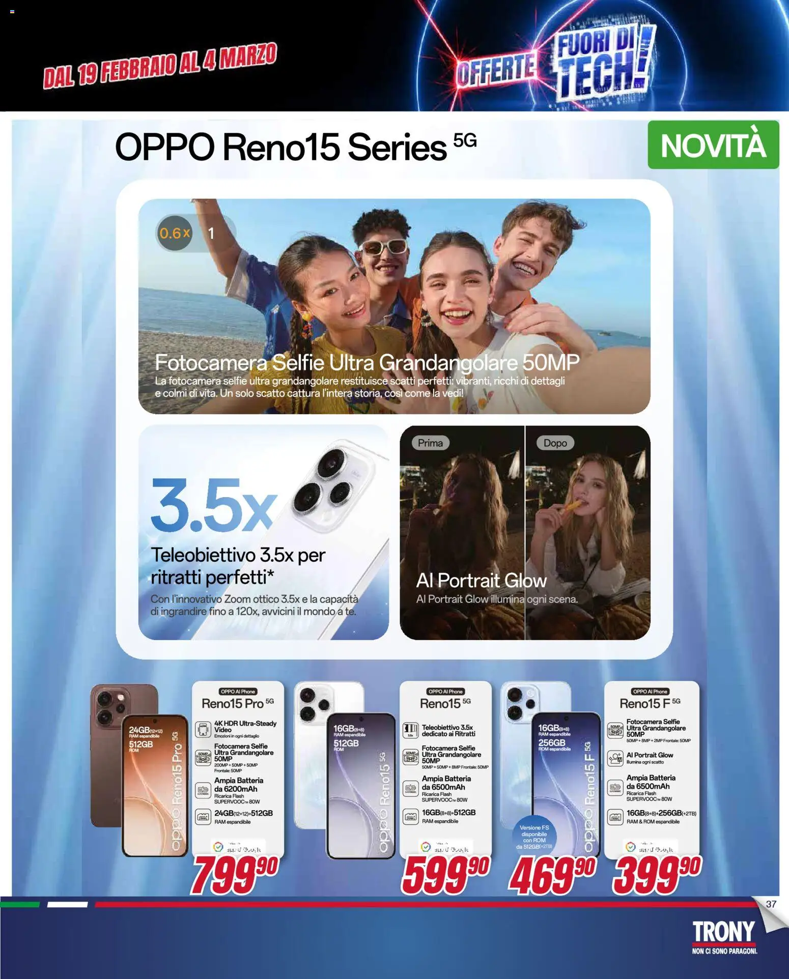 Volantino Trony del 19.02.2026 | Pagina: 37 | Prodotti: Video, Fotocamera, Batteria