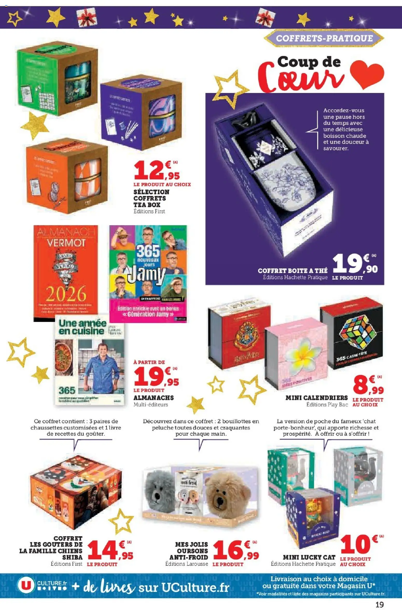 {H1} | Page: 19 | Produits: Peluche, Thé, Livre