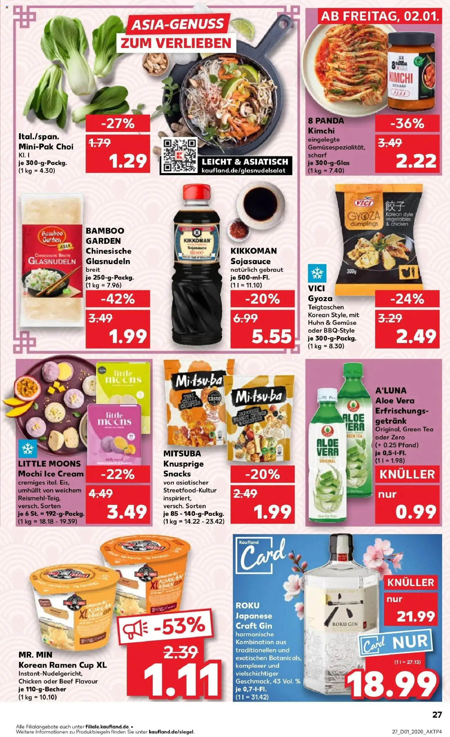 Kaufland prospekt Lörrach	 – gültig ab 05.01.2026 | Seite: 27 | Produkte: Gemüse, Gin, Mochi