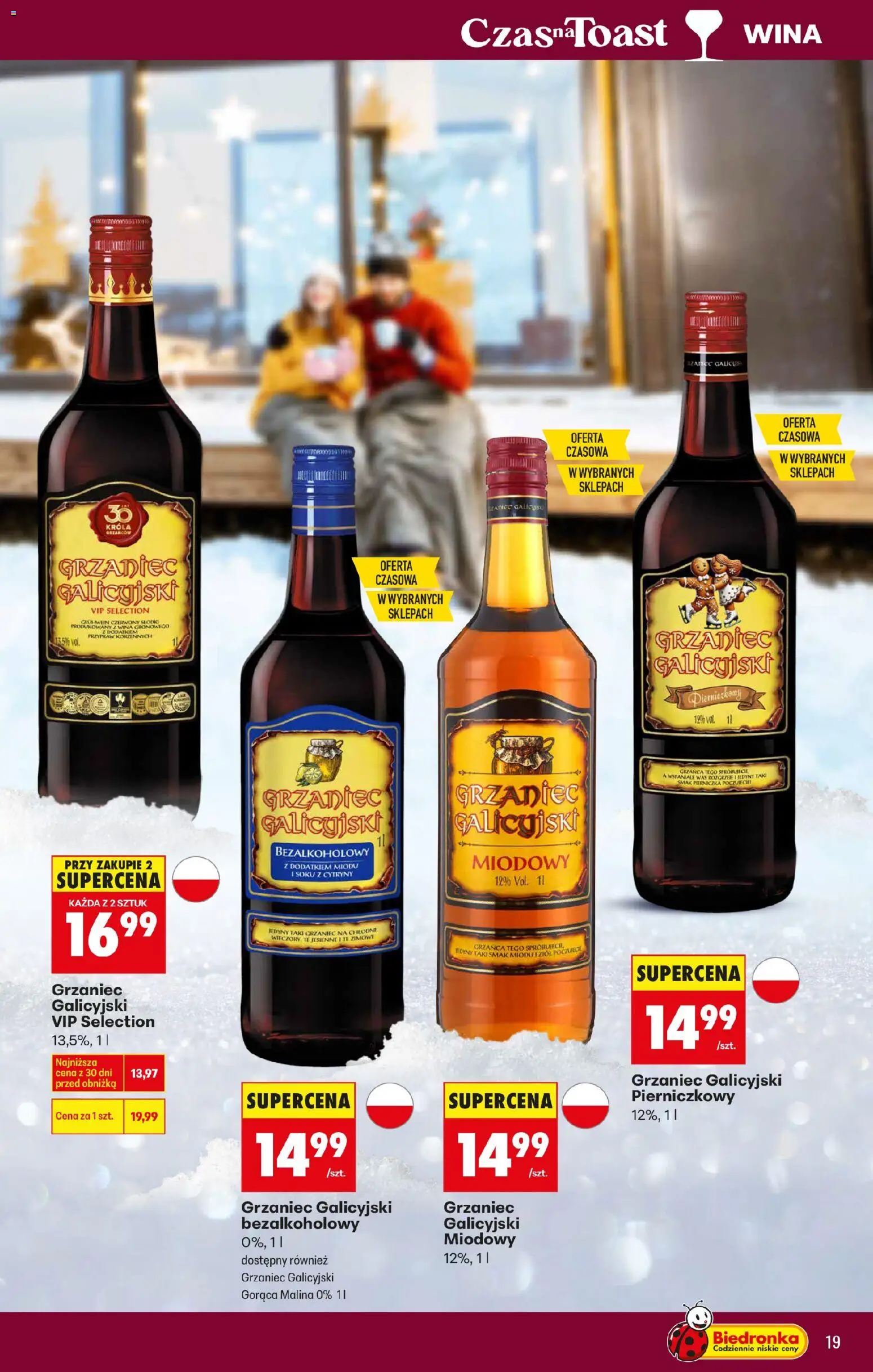Biedronka gazetka - Czas na toast od 12.01.2026 | Strona: 21 | Produkty: Malina, Cytryny, Grzaniec galicyjski