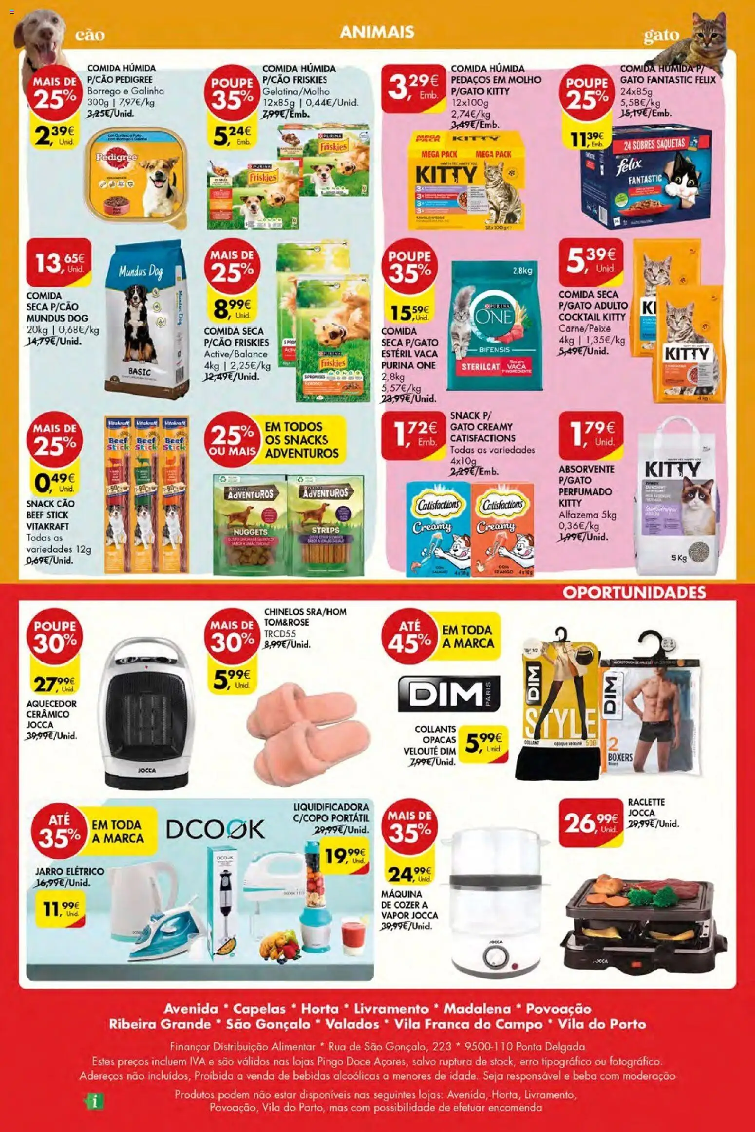 Pingo Doce Poupe Esta Semana Açores │ válido de 07.01.2026 | Página: 32 | Produtos: Chinelos, Purina one, Aquecedor, Collants