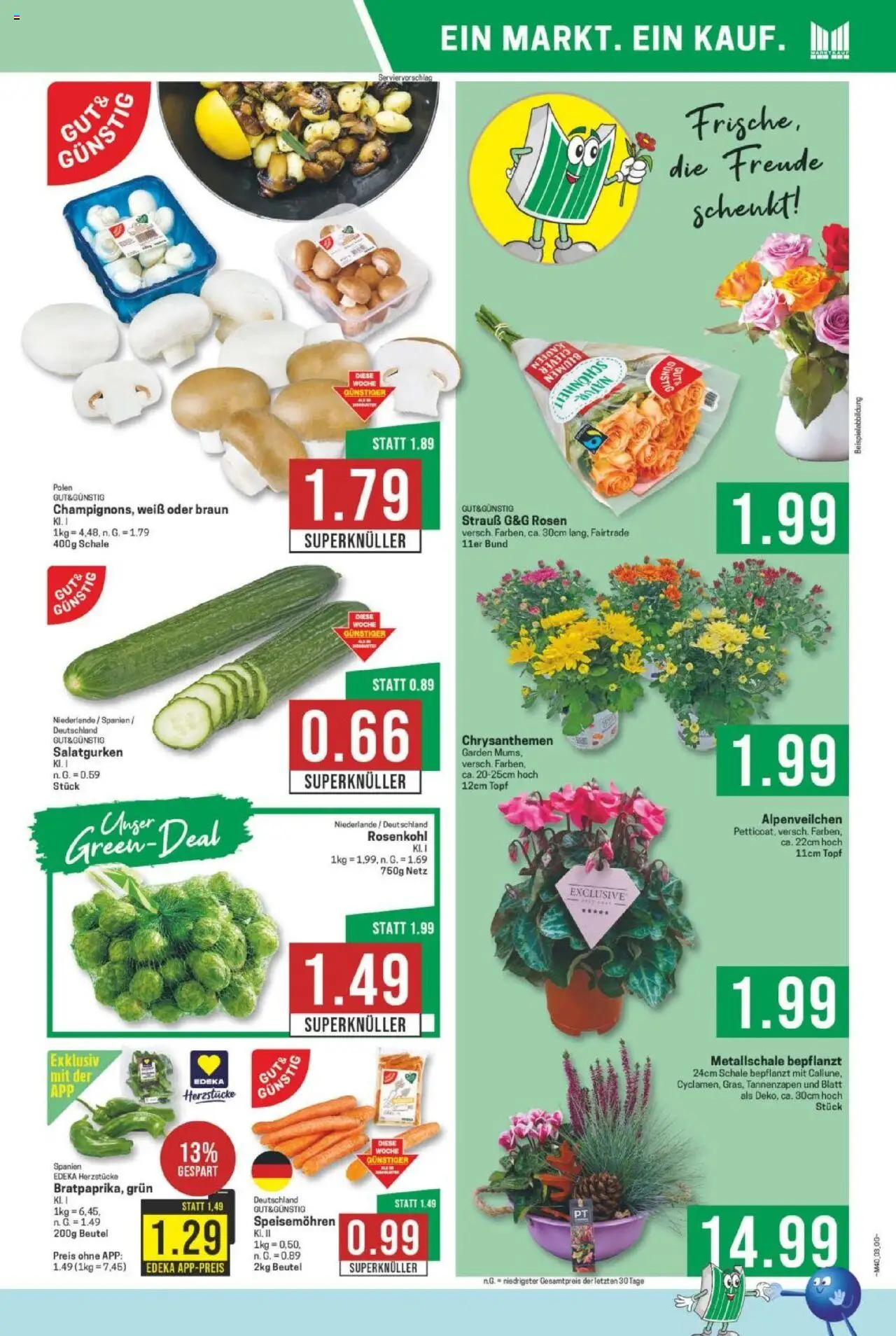 Marktkauf Prospekt 	 – gültig ab 29.09.2025 | Seite: 3 | Produkte: Blumen